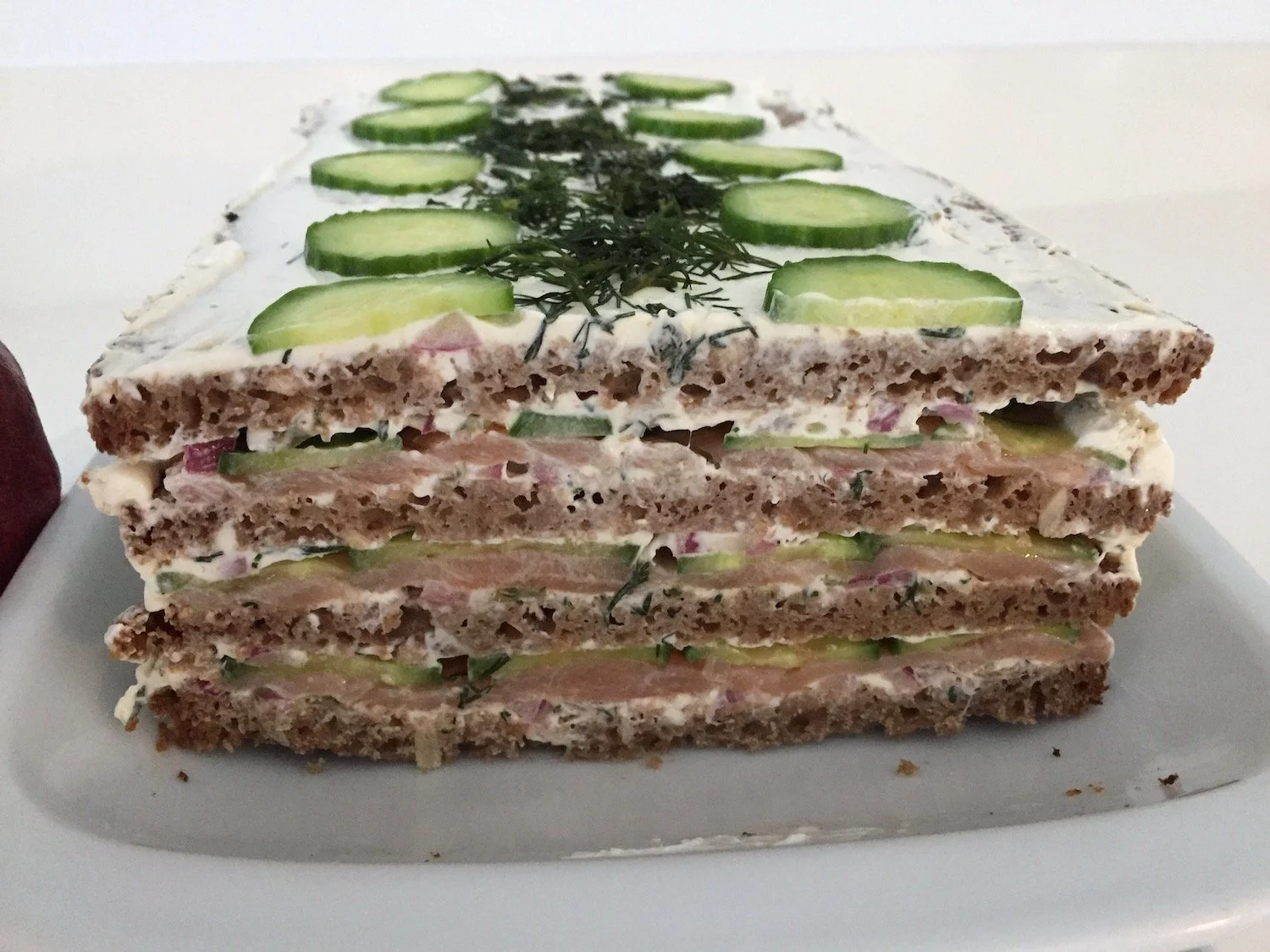 Slana torta sa lososom