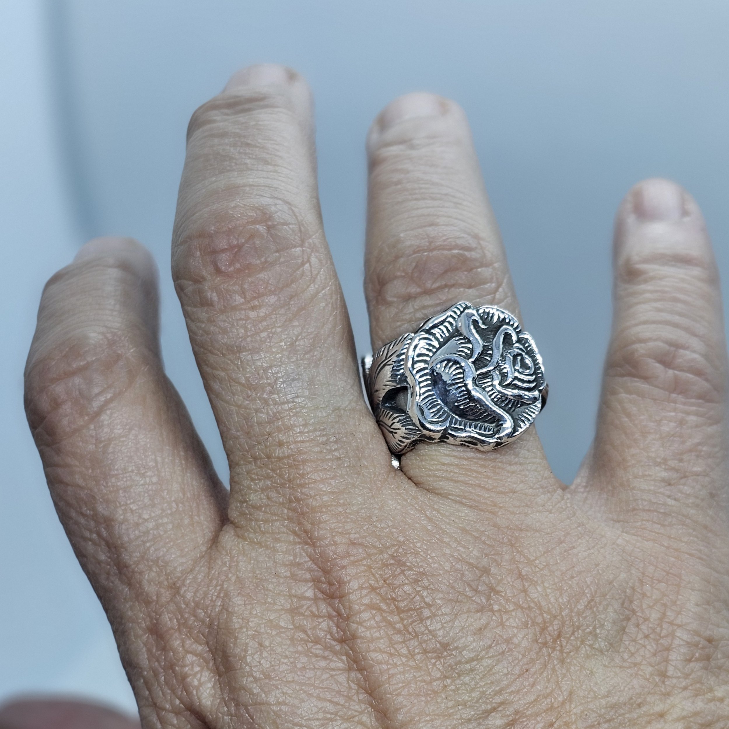 Vintage Rose Spoon Ring