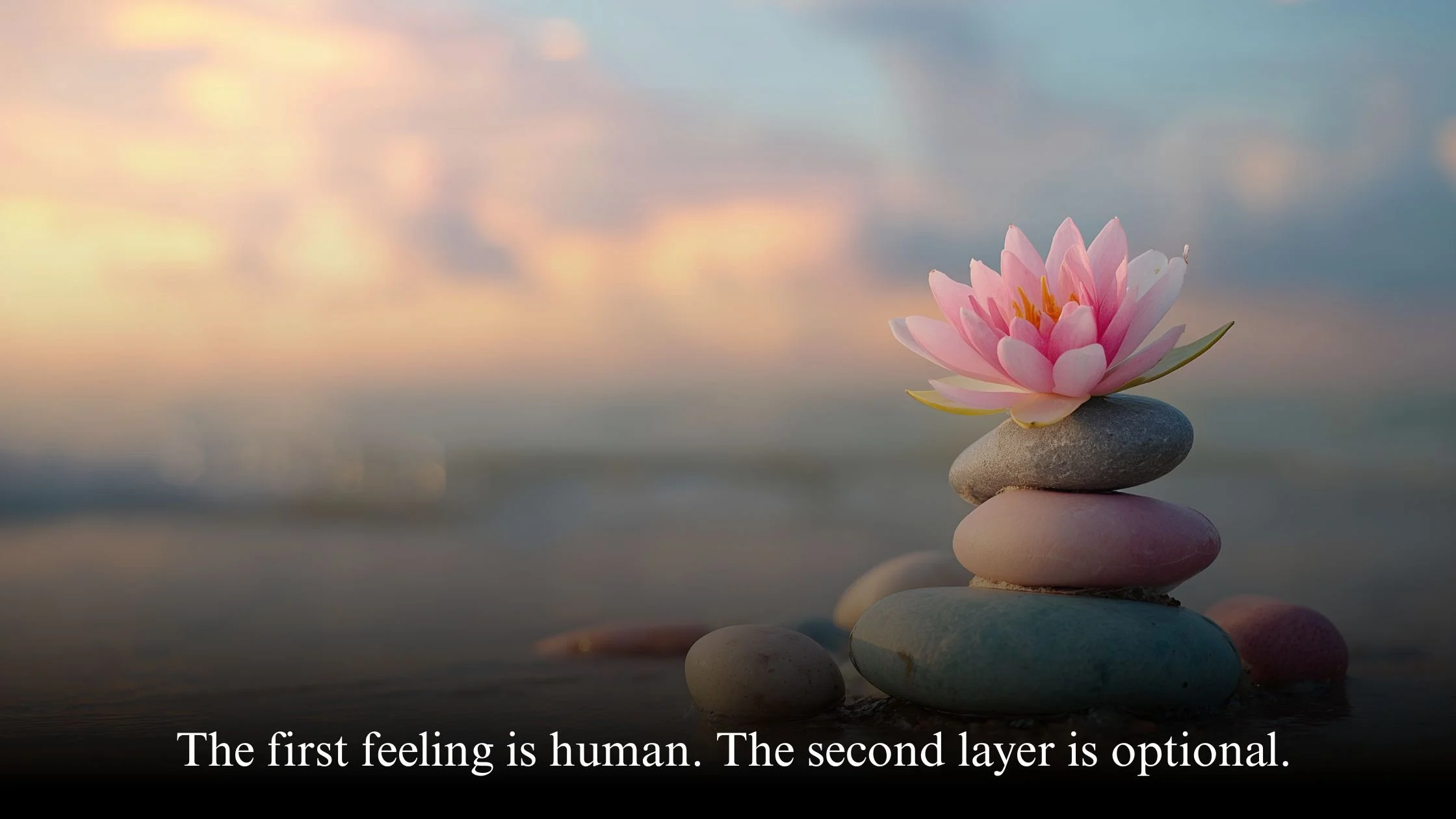 Illustration representing emotional awareness and the difference between clean pain and self-judgement