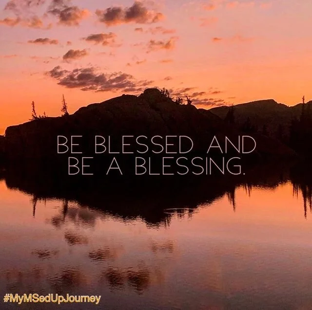 Positive Attitude, authenticity, perspective, and hope are things you can never have too much of in a chronic illness battle. It&rsquo;s not always about your fight or your losses. Be willing to be blessed and bless others along the way. #mymsedupjou