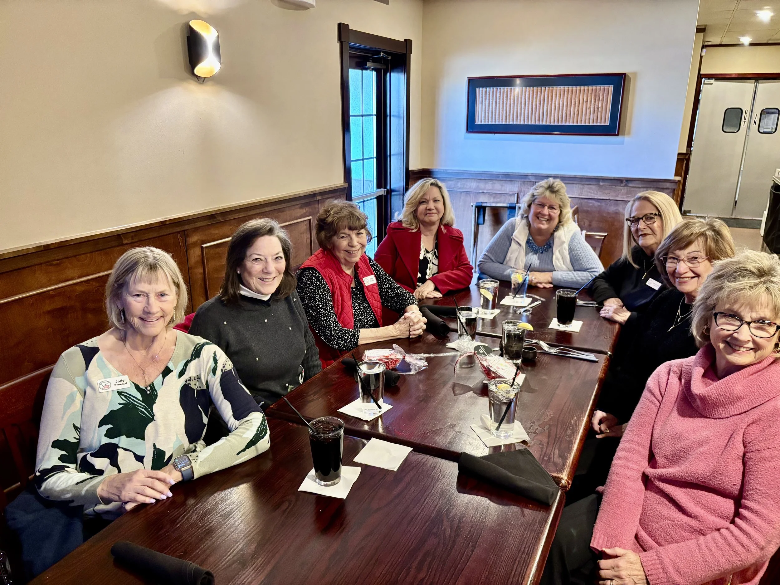 January Ladies Lunch hosted by Deanna Janilla at Lieu’s Chinese Chinese Bistro 1/16/26.
Jody Pimental, Deanna Janilla, Joy Phillips, Ruth Taylor, Penney Baumgartner, Pauline Kinstrey, Linda Zordan, Sue Doyle
