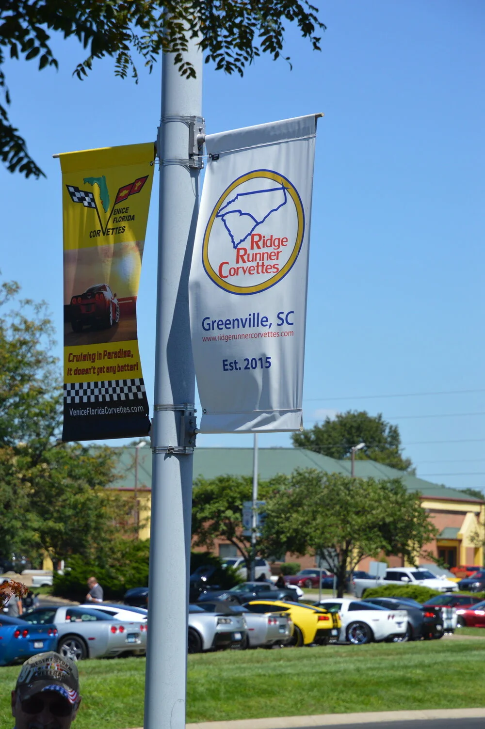 Banner hung at the National Corvette Museum from April of 2019 to Feb of 2020