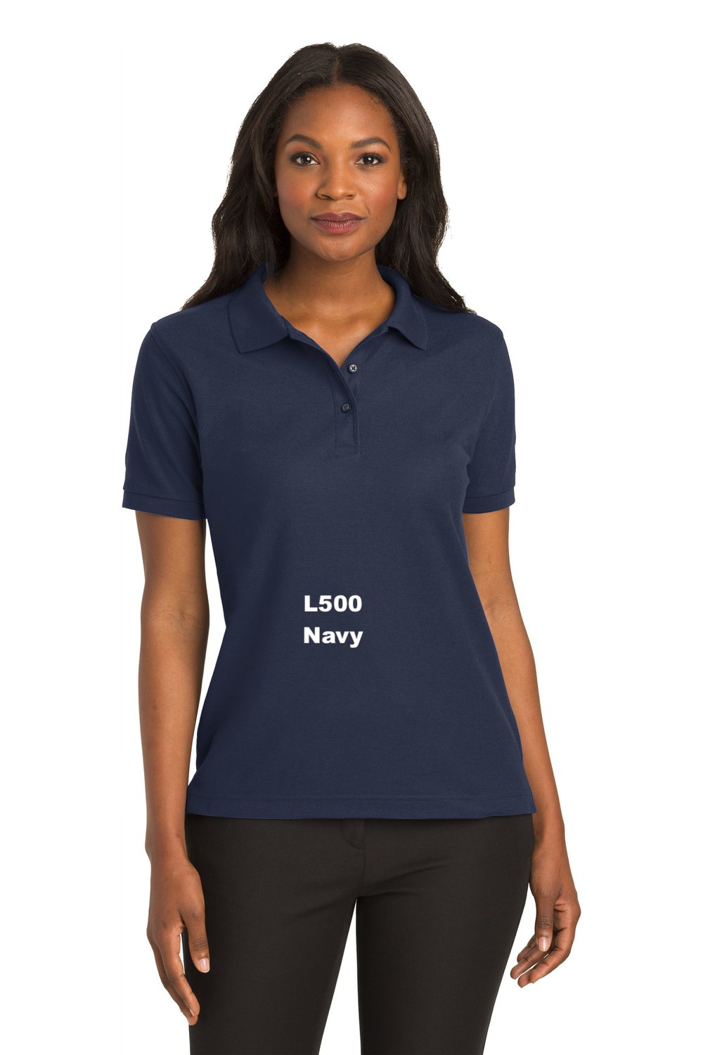 Women's Crew Technical Navy Polo Shirt