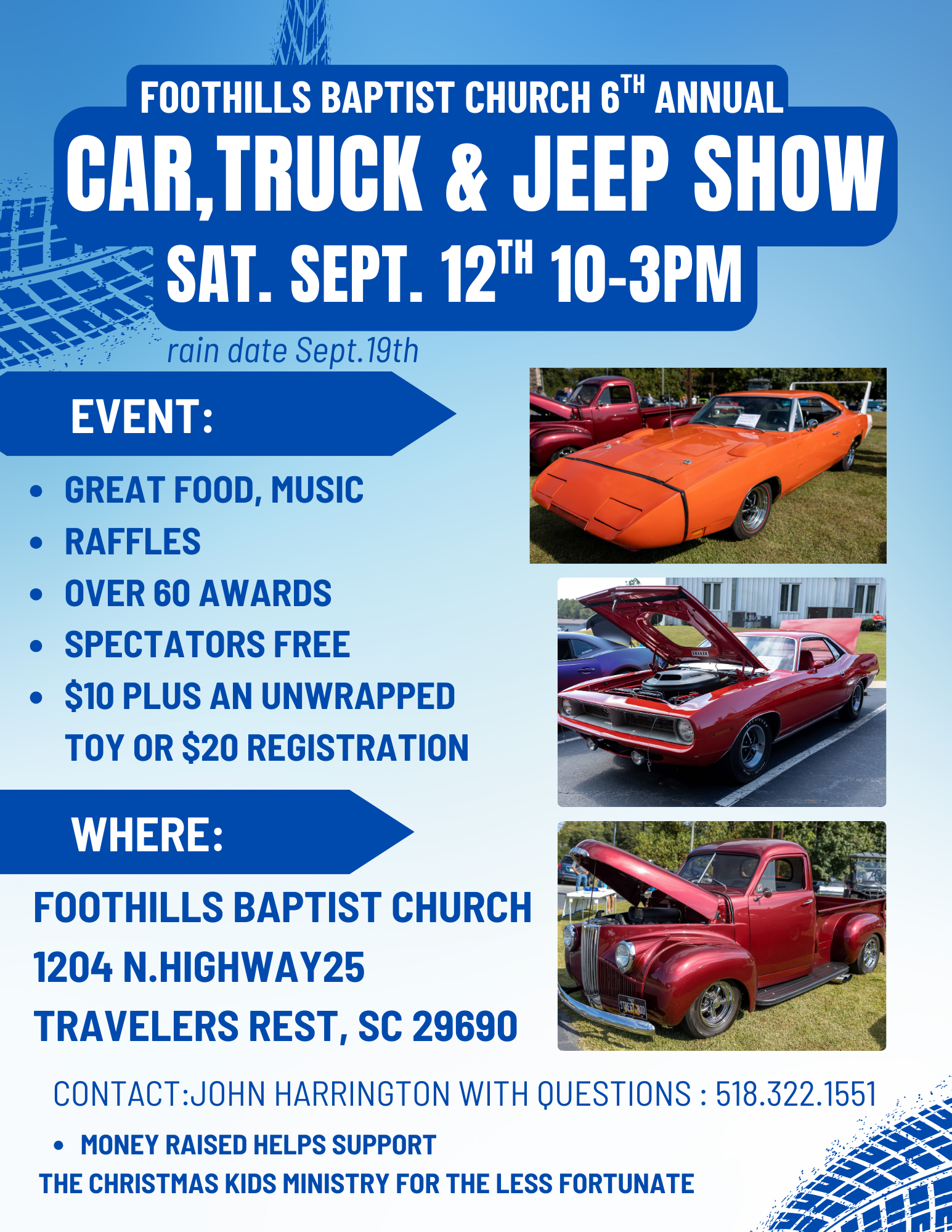 Foothills Baptist Church Car Show