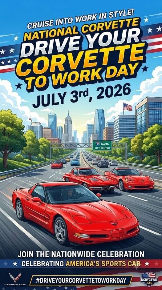Drive your corvette to work day