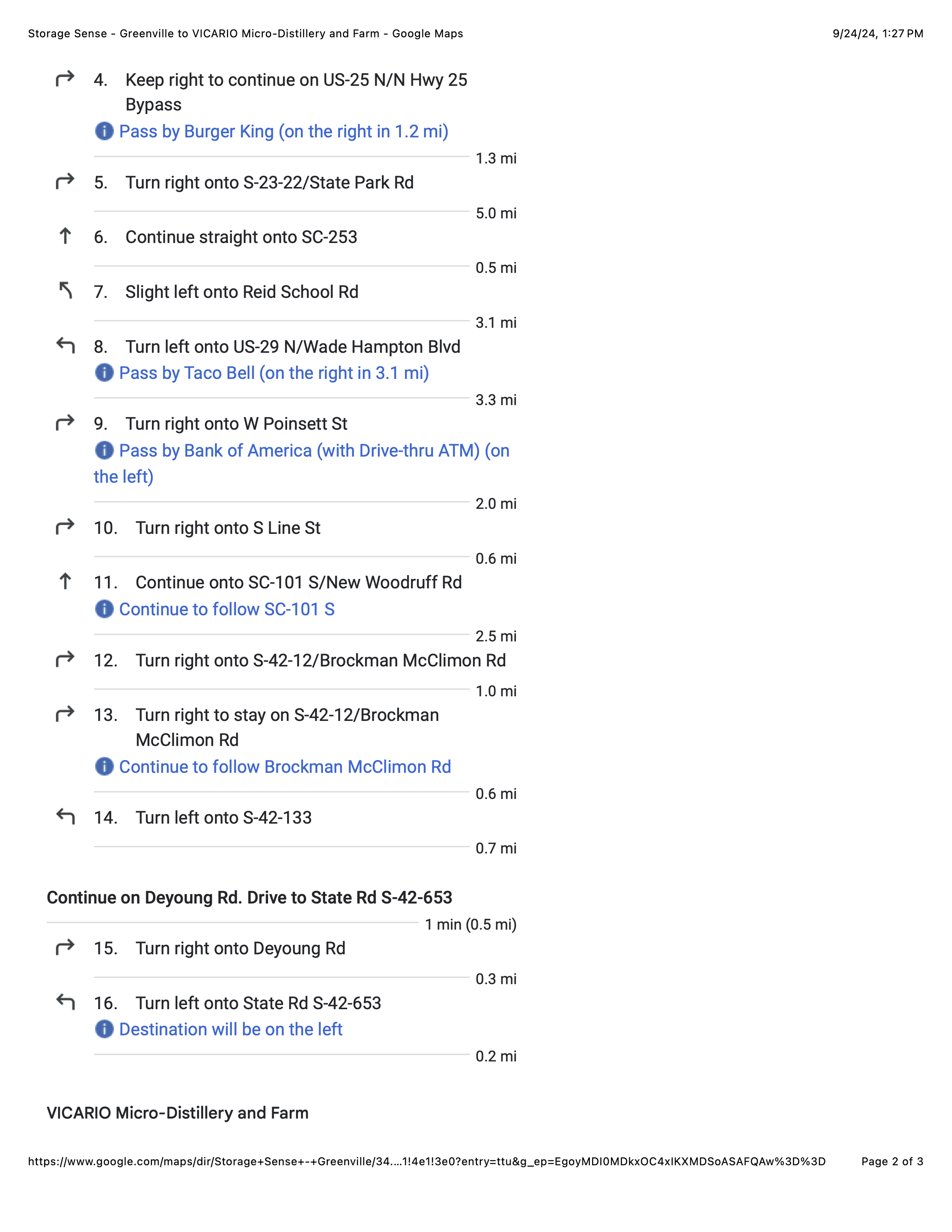 Google Maps Route - page 2
