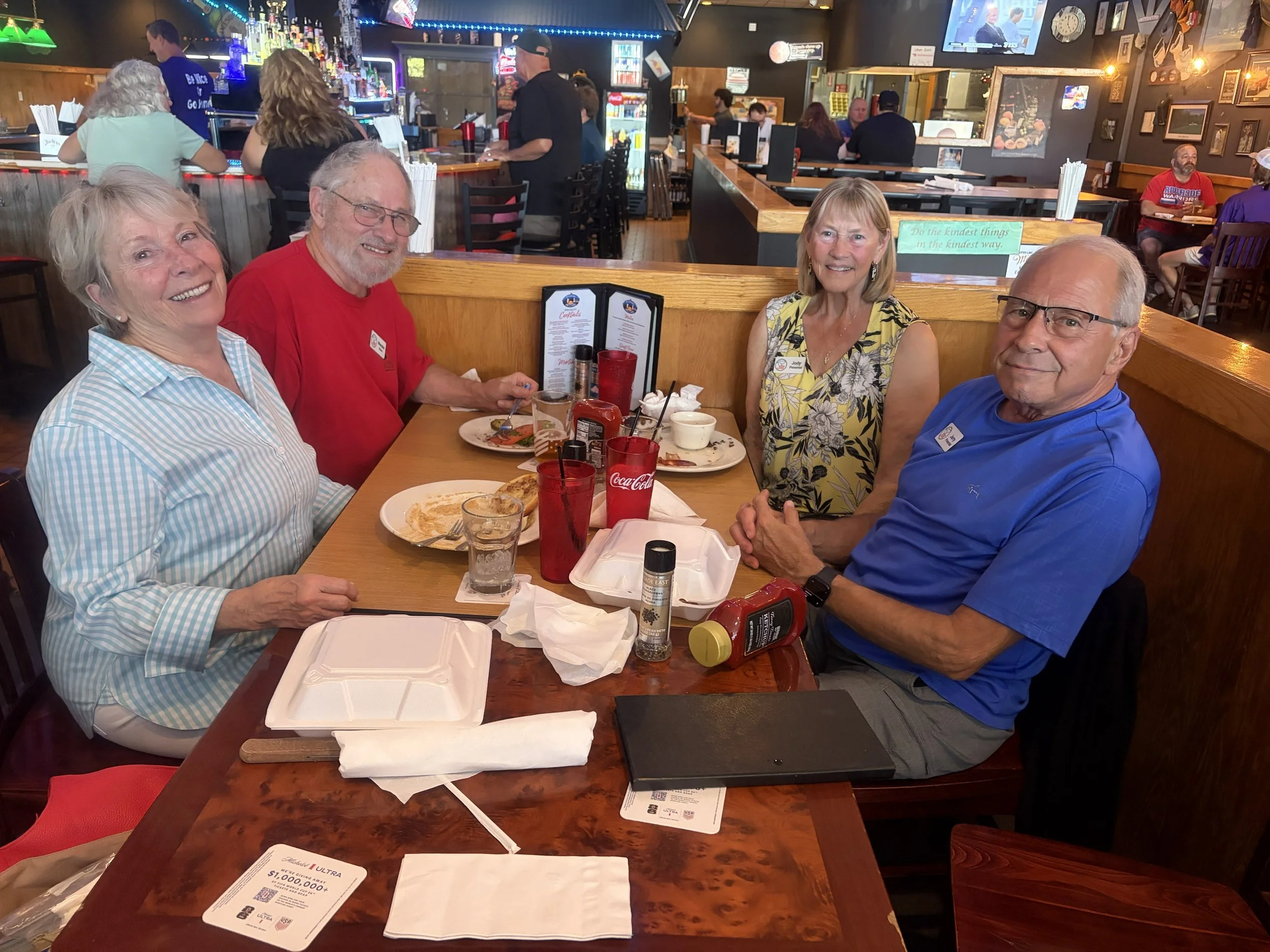 3 Friends Bar & Grill, July 6.  Judy Hans, Wendel Hans, Jody Pimental, Jerry Pimental