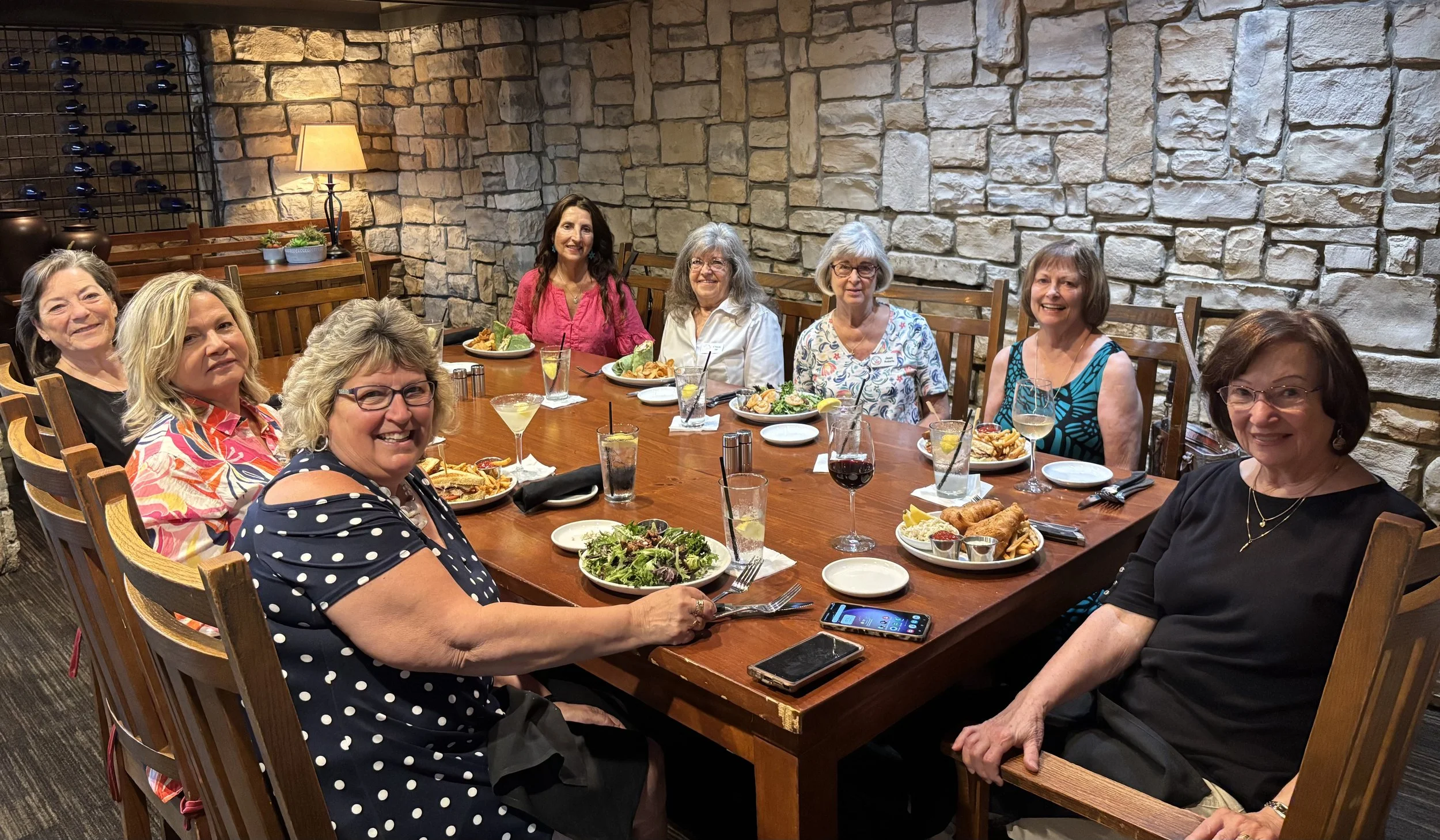May Ladies Luncheon - City Range Steakhouse Grill: Deanna Janilla, Ruth Taylor, Penney Baumgartner, Linda Zordan, Donna White, Jean Roberts, Claire Iler, Sheila Smith