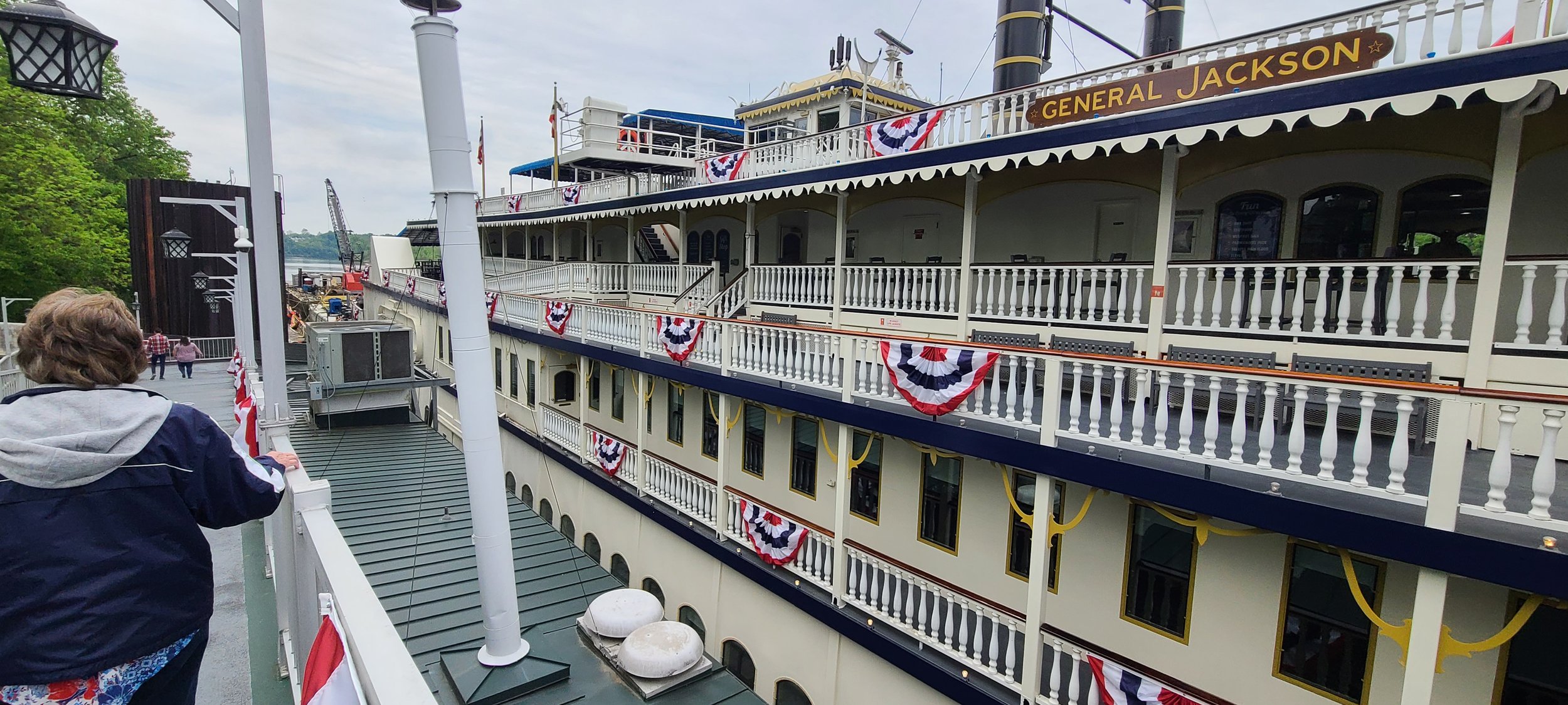 Picture courtesy of Dennis Cape - Boarding the General Jackson Showboat