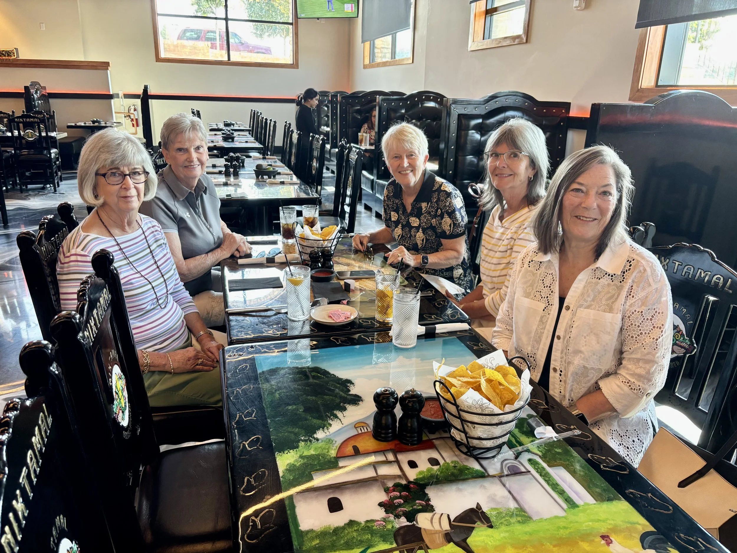 September Ladies Lunch hosted by Tanny Williams at Nixtamal Mexican Kitchen 9/18/26.   Jean Roberts, Jill Russell, Tanny Williams, Wendy Cusick, Deanna Janilla