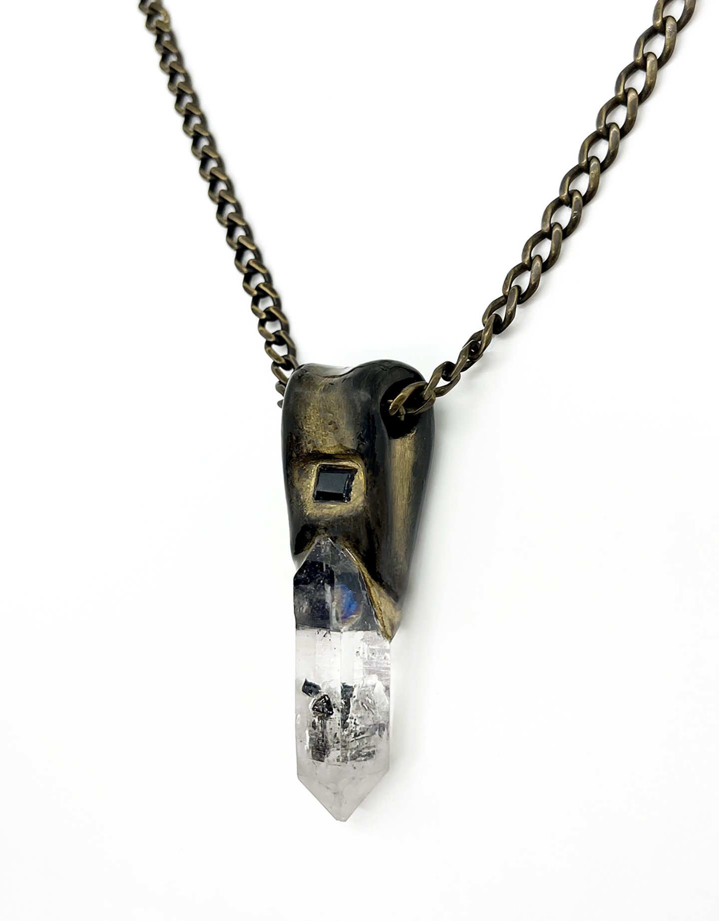 Gravity Quartz Crystal Pendant