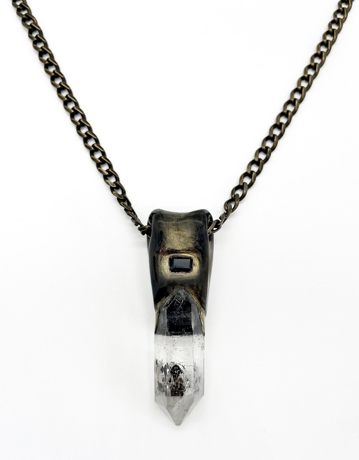Gravity Quartz Crystal Pendant