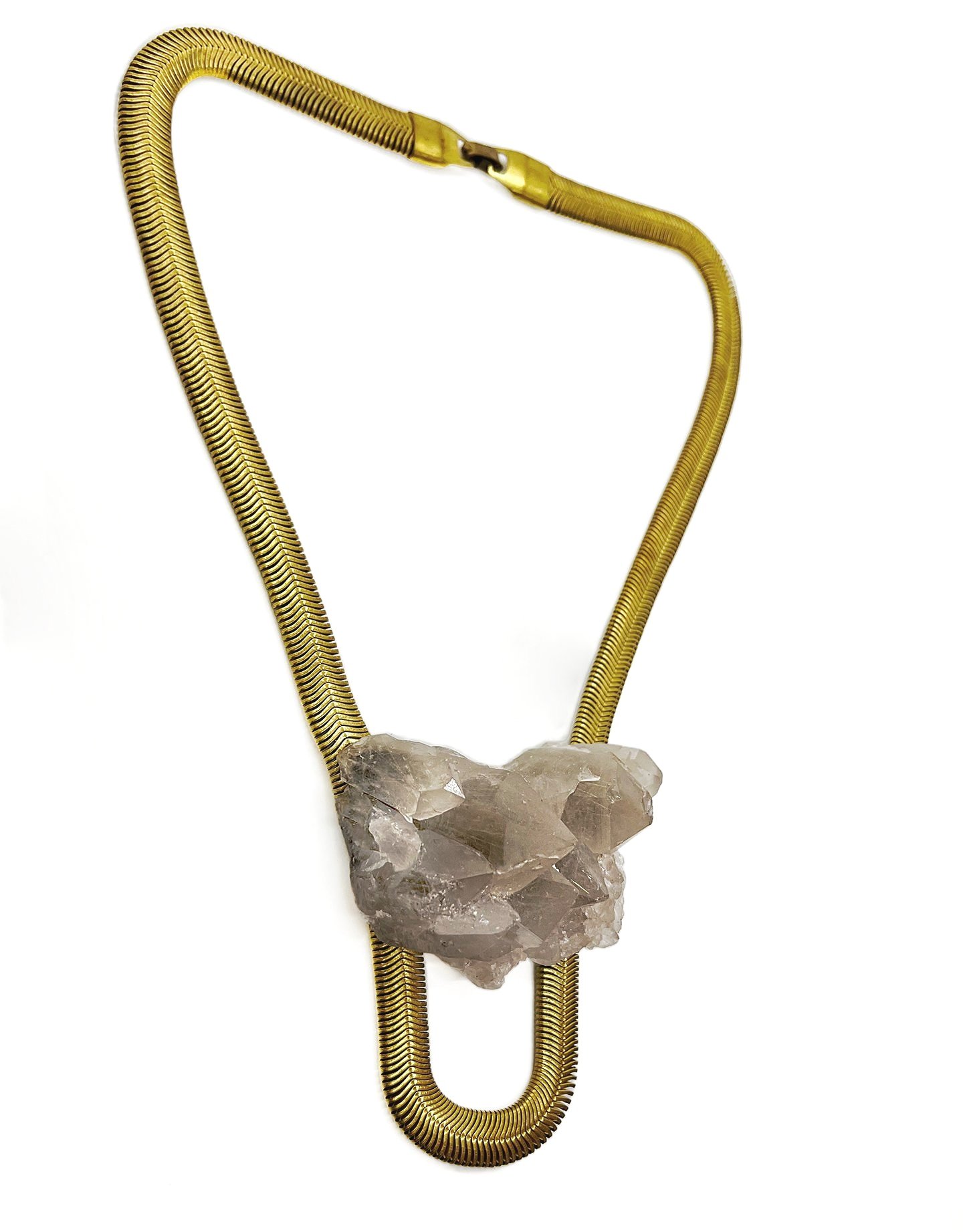 Liberty #6 Smoky Quartz Cluster Necklace