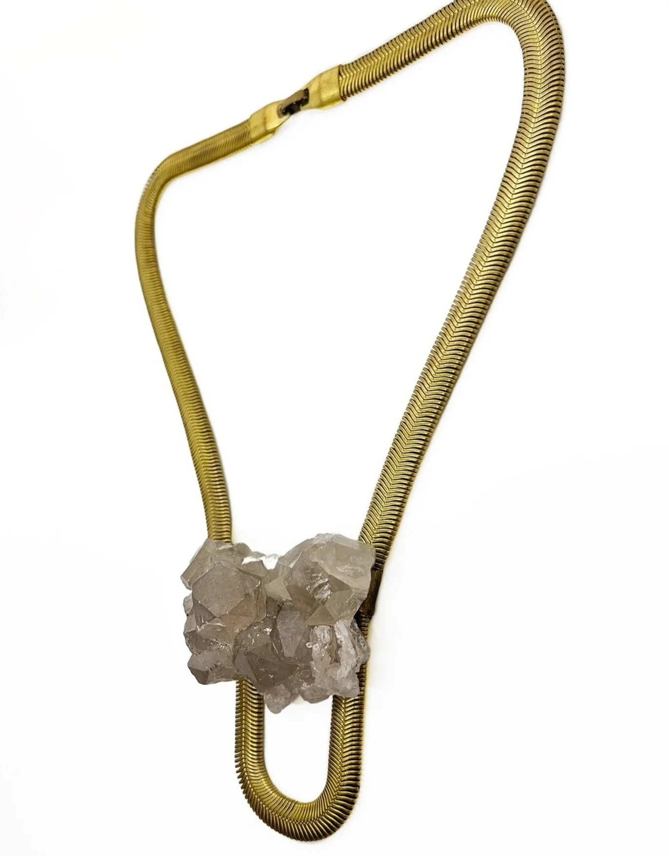 Liberty #6 Smoky Quartz Cluster Necklace