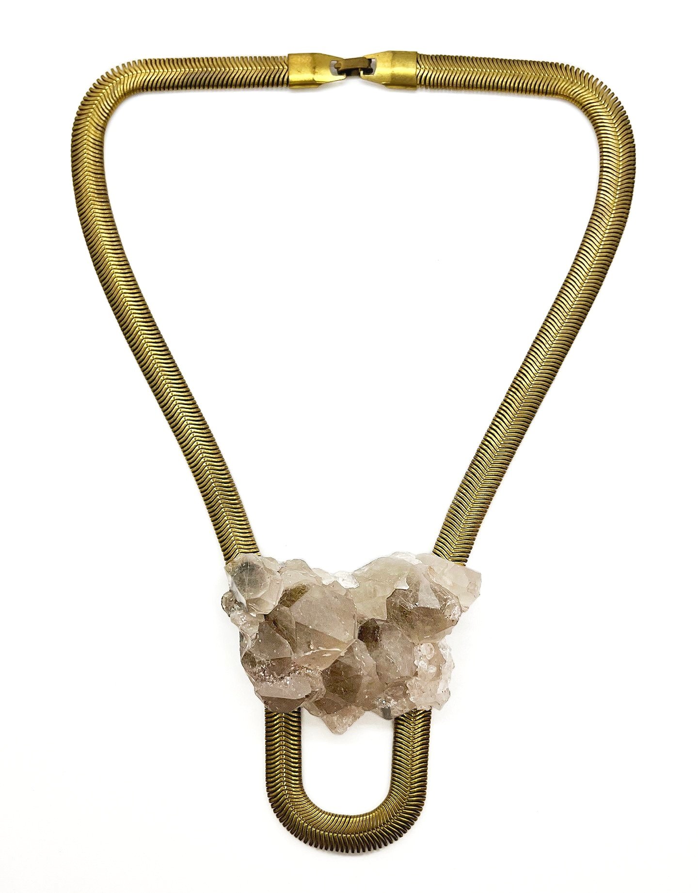 Liberty #6 Smoky Quartz Cluster Necklace