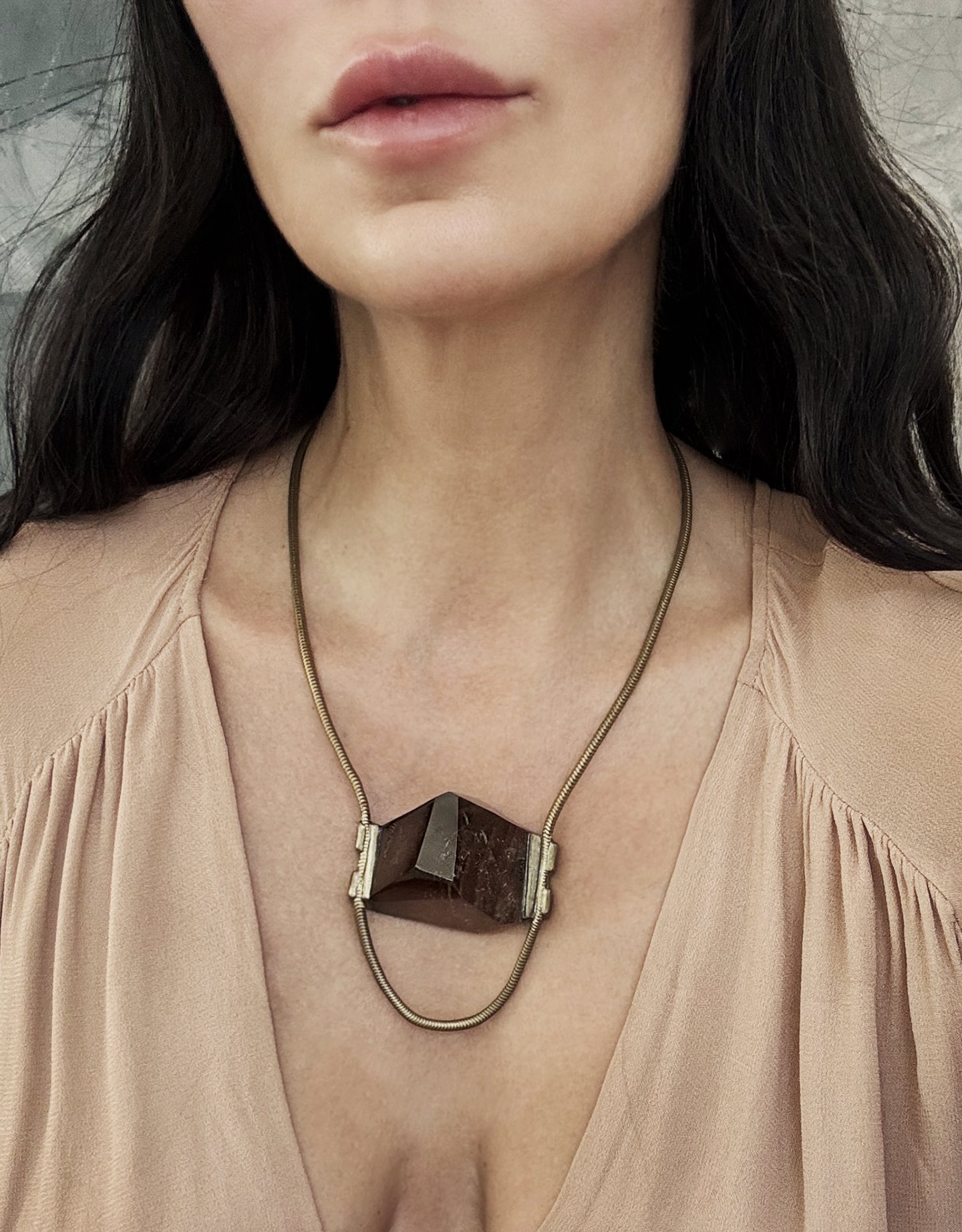 Plexus #4-smoky quartz necklace-armed with ardor