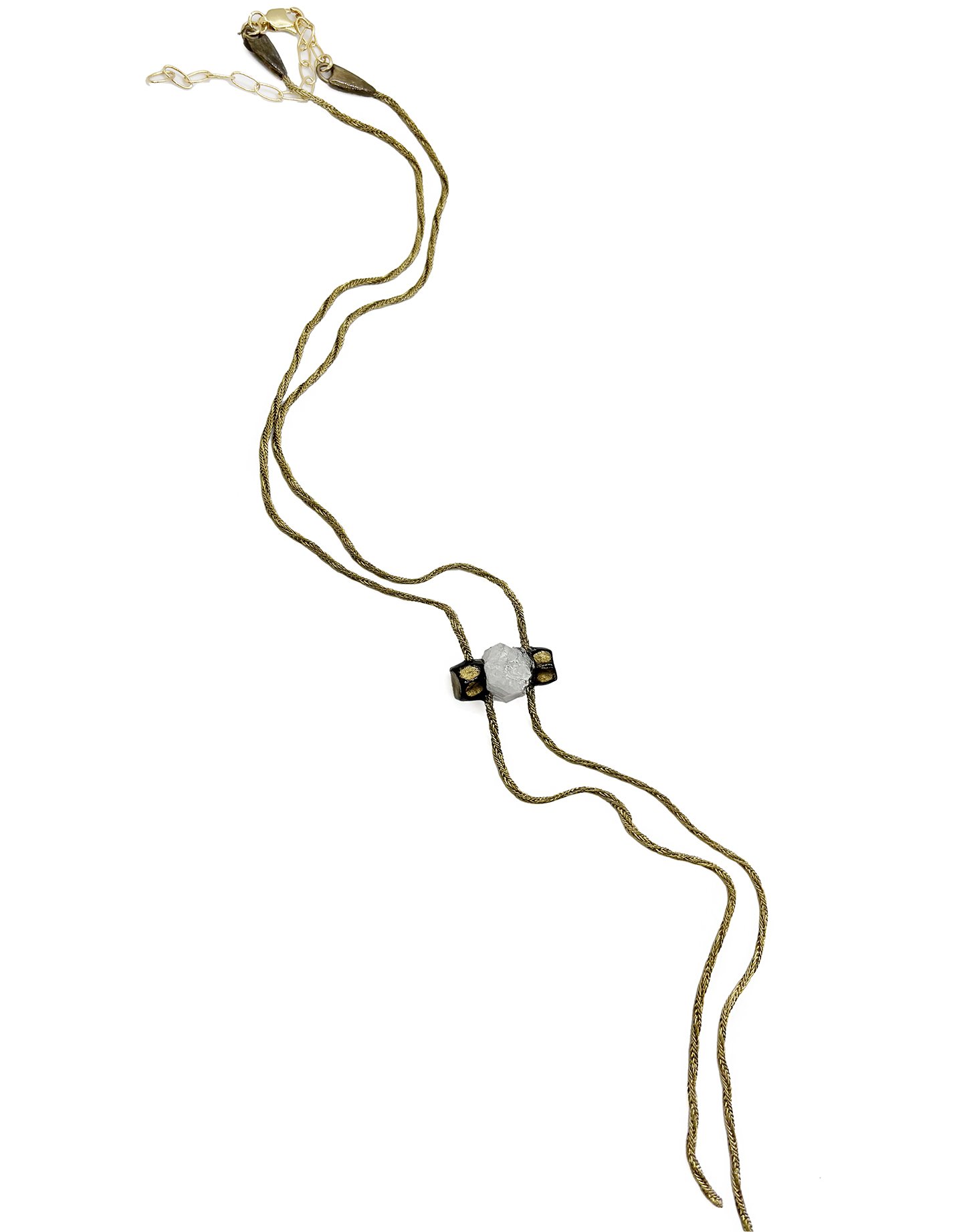 Armed With Ardor-Whisper-Apophyllite Crystal Necklace