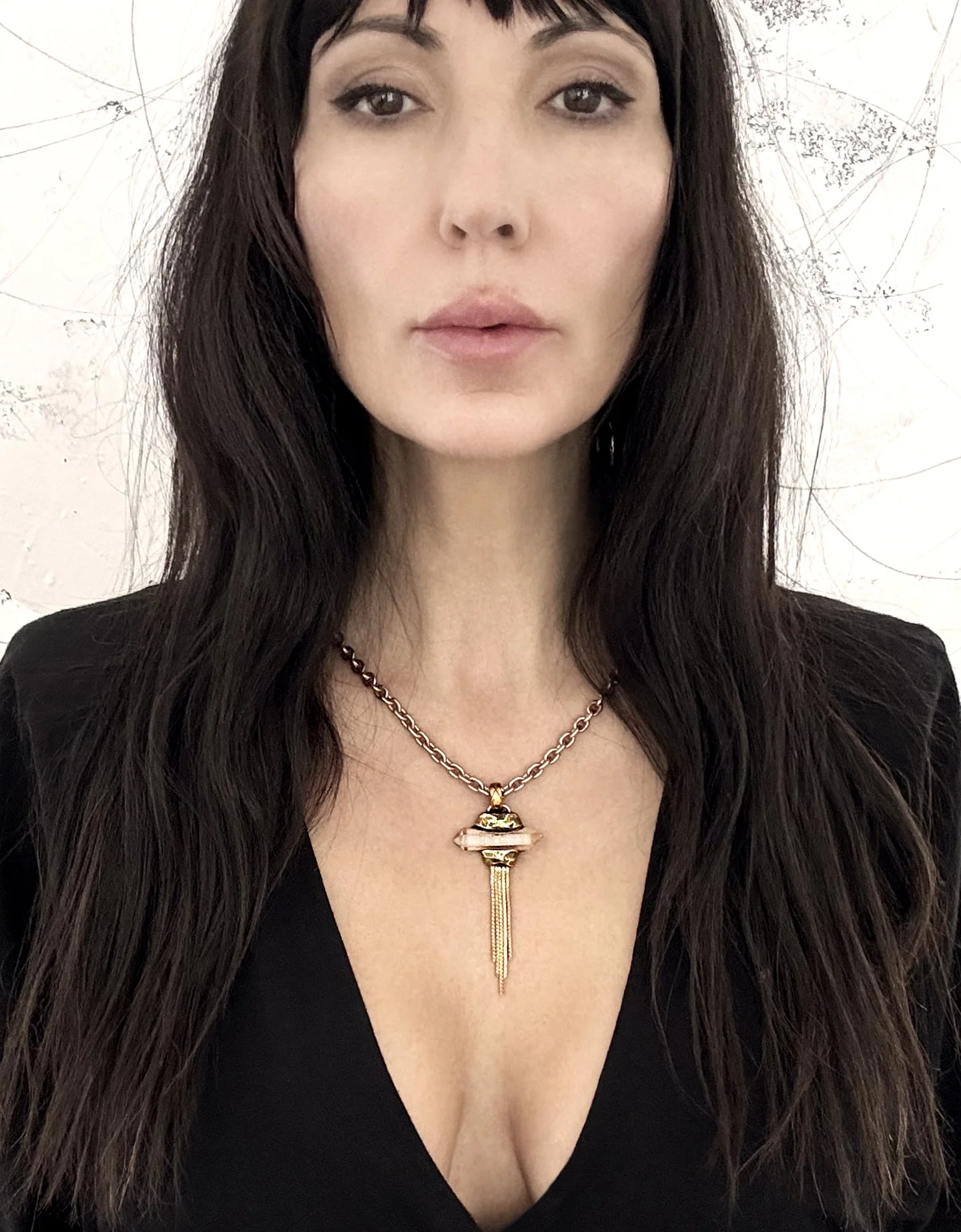 Hydra-armed with ardor-crystal and chain tassel necklace-on.jpeg