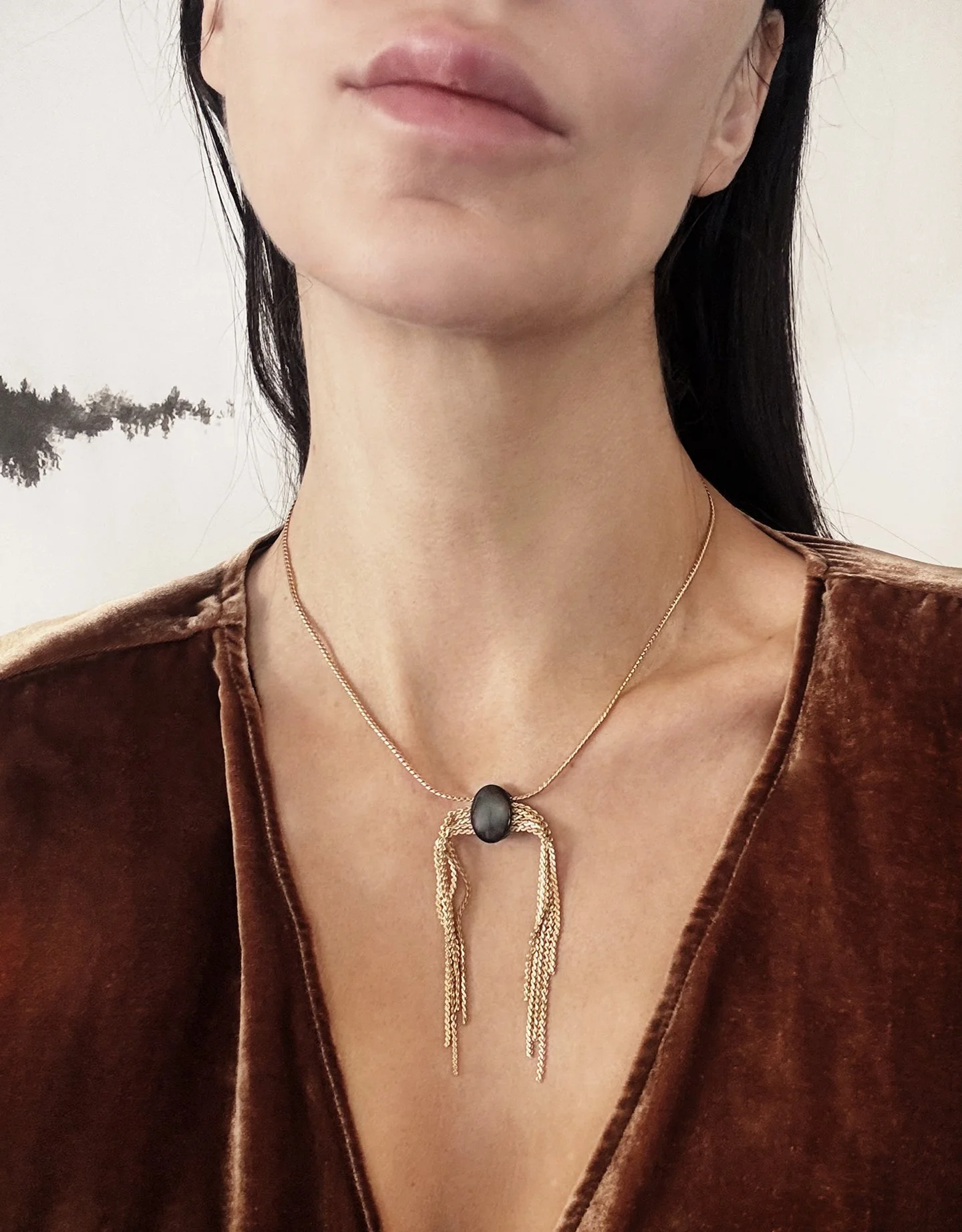 armed with ardor-satallite-rainbow obsidian necklace-on.jpeg