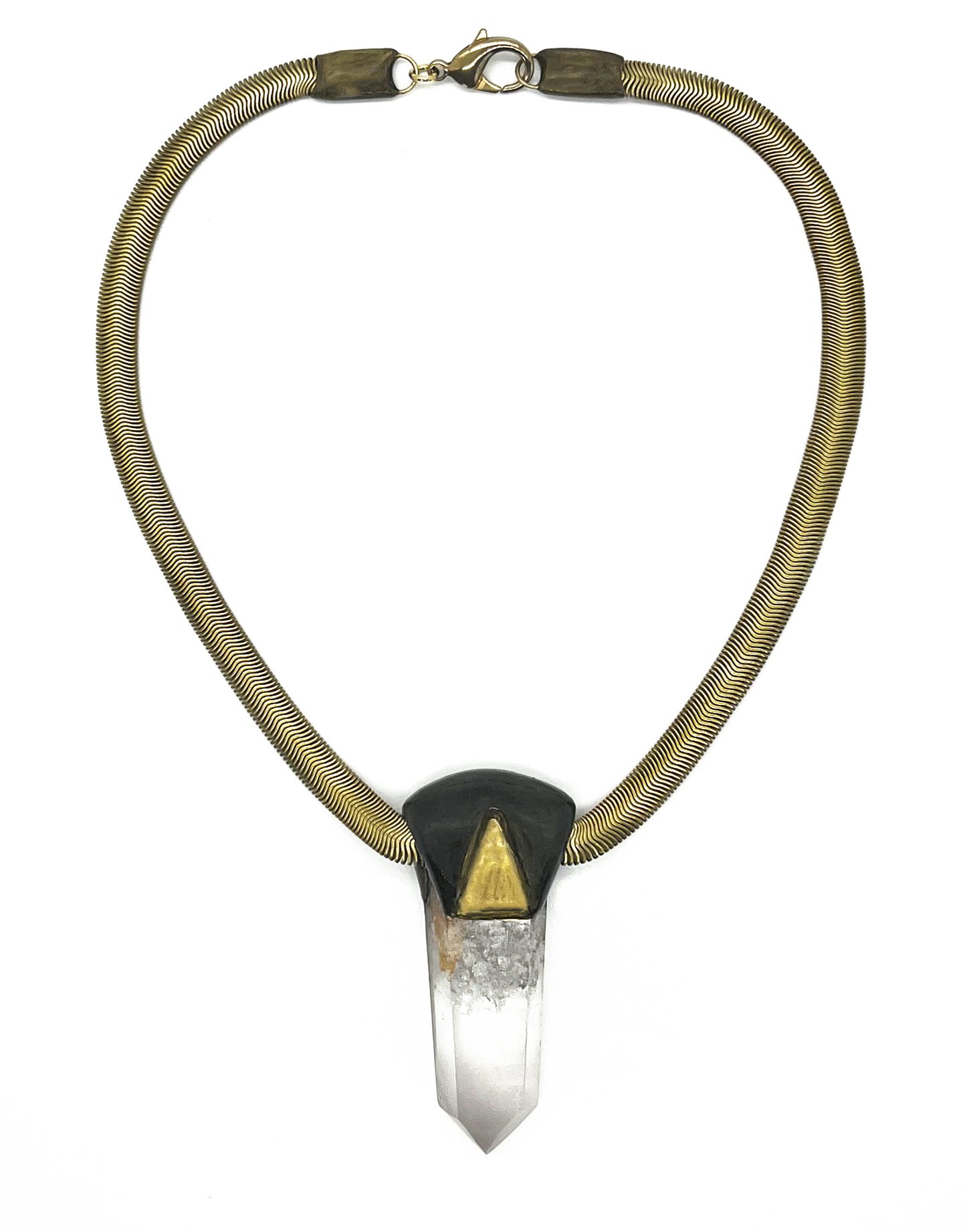 The Talisman #2 Pink Lithium Quartz Crystal Necklace