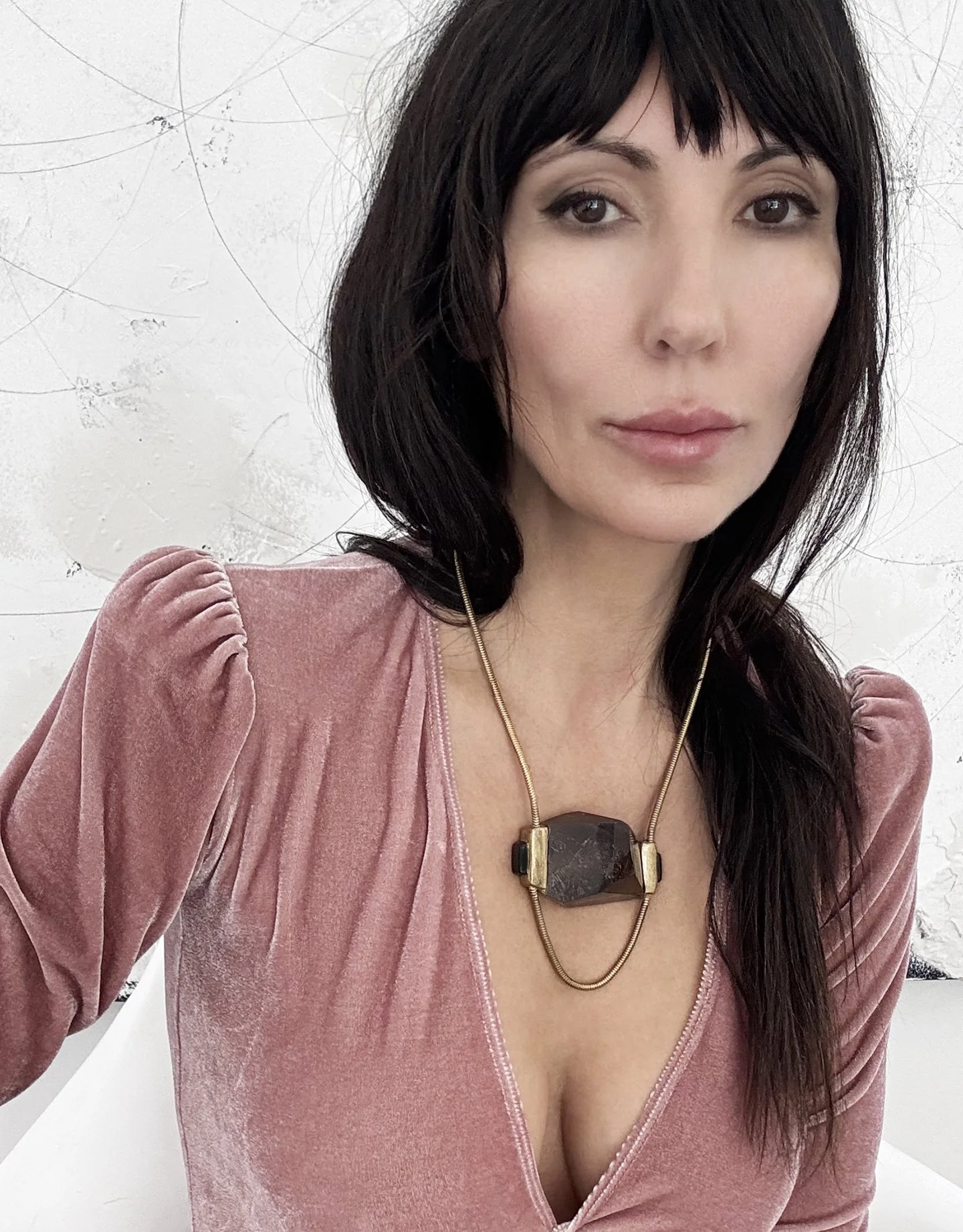 Plexus-4-armed with ardor-geometric smoky quartz necklace-on.jpeg