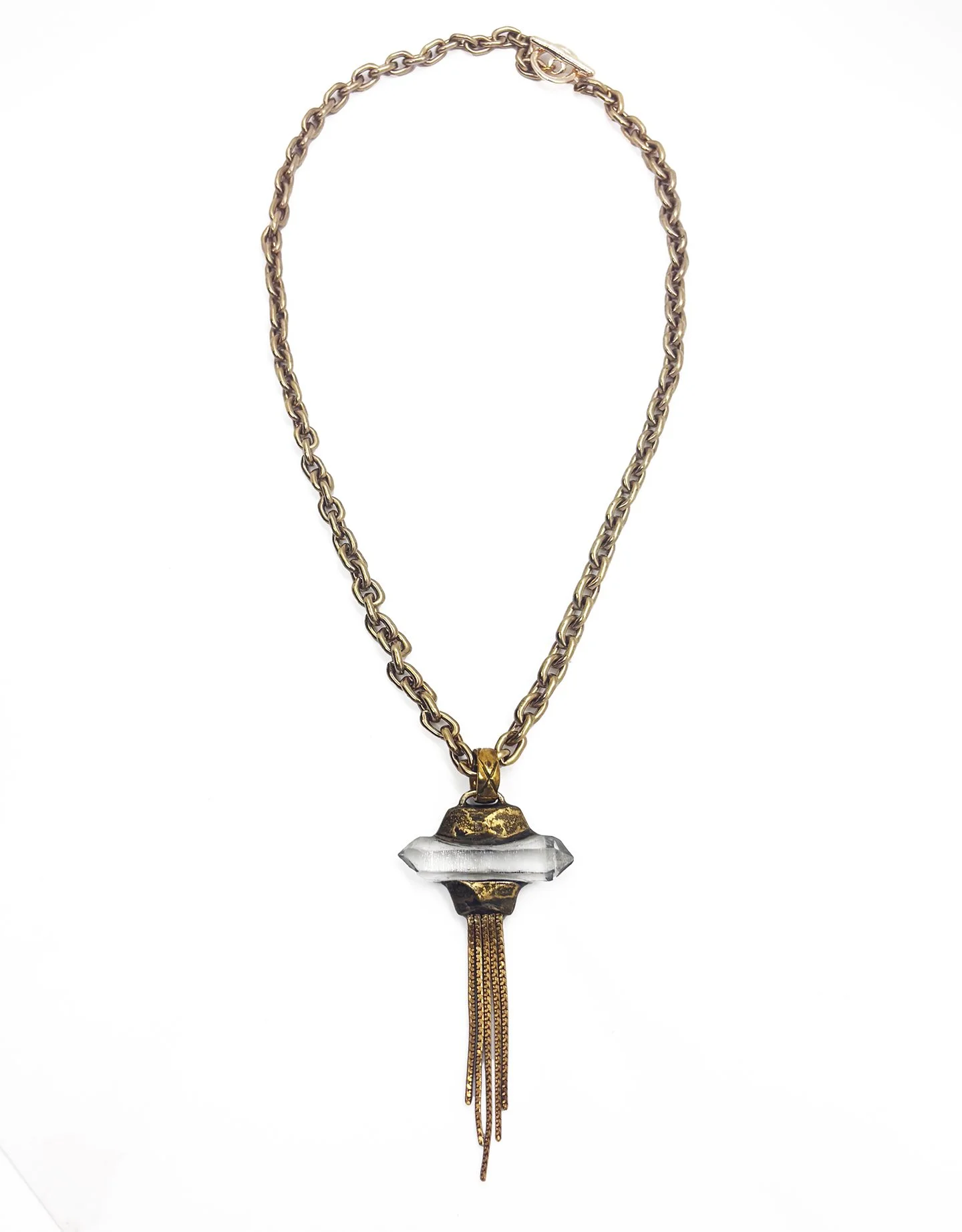 Hydra-armed with ardor-crystal and chain tassel necklace.jpeg