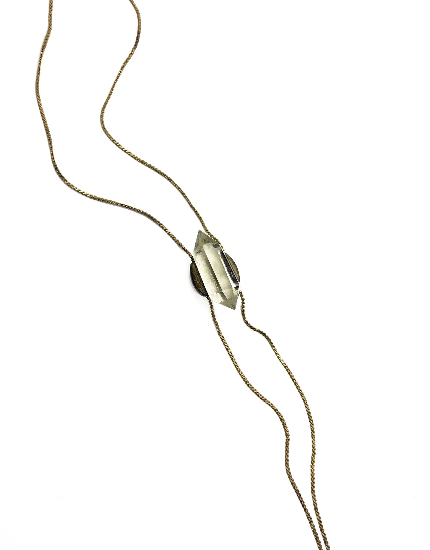 Angel 97-armed with ardor-citrine lariat necklace