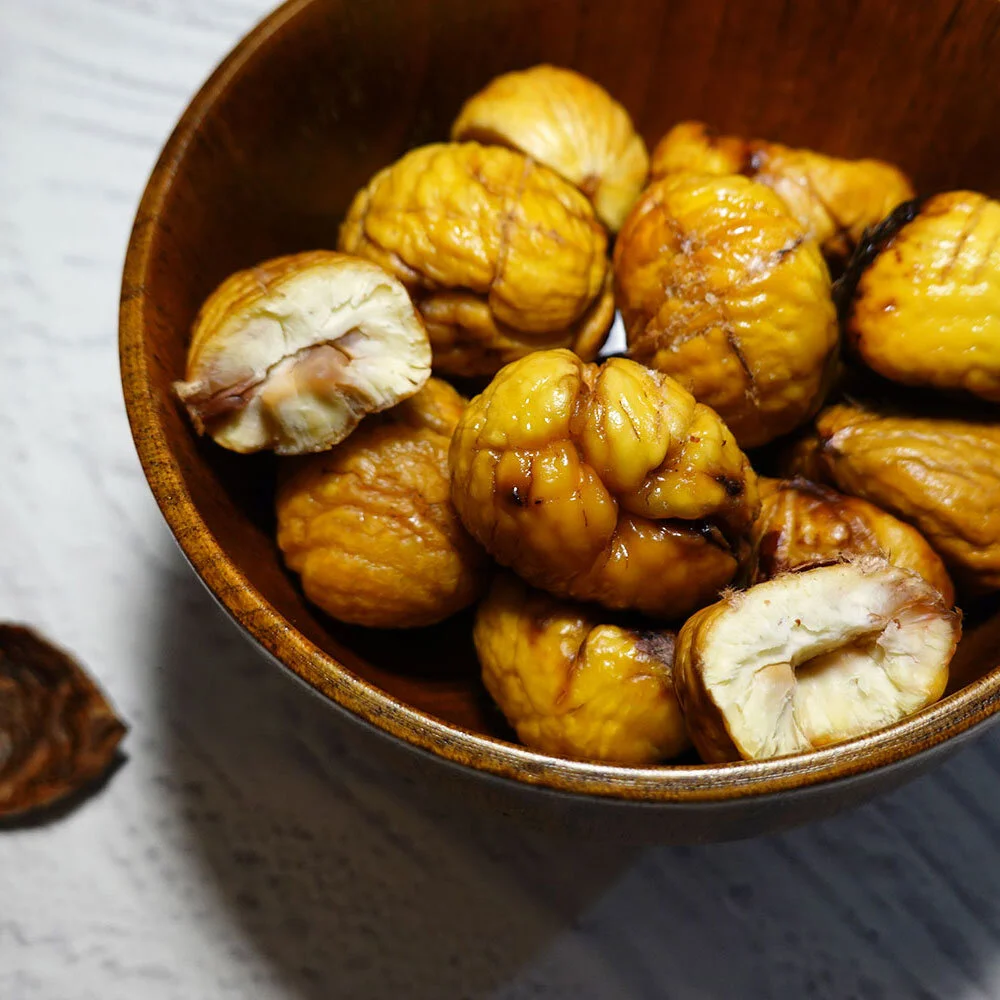 marrons chauds cuisson au four