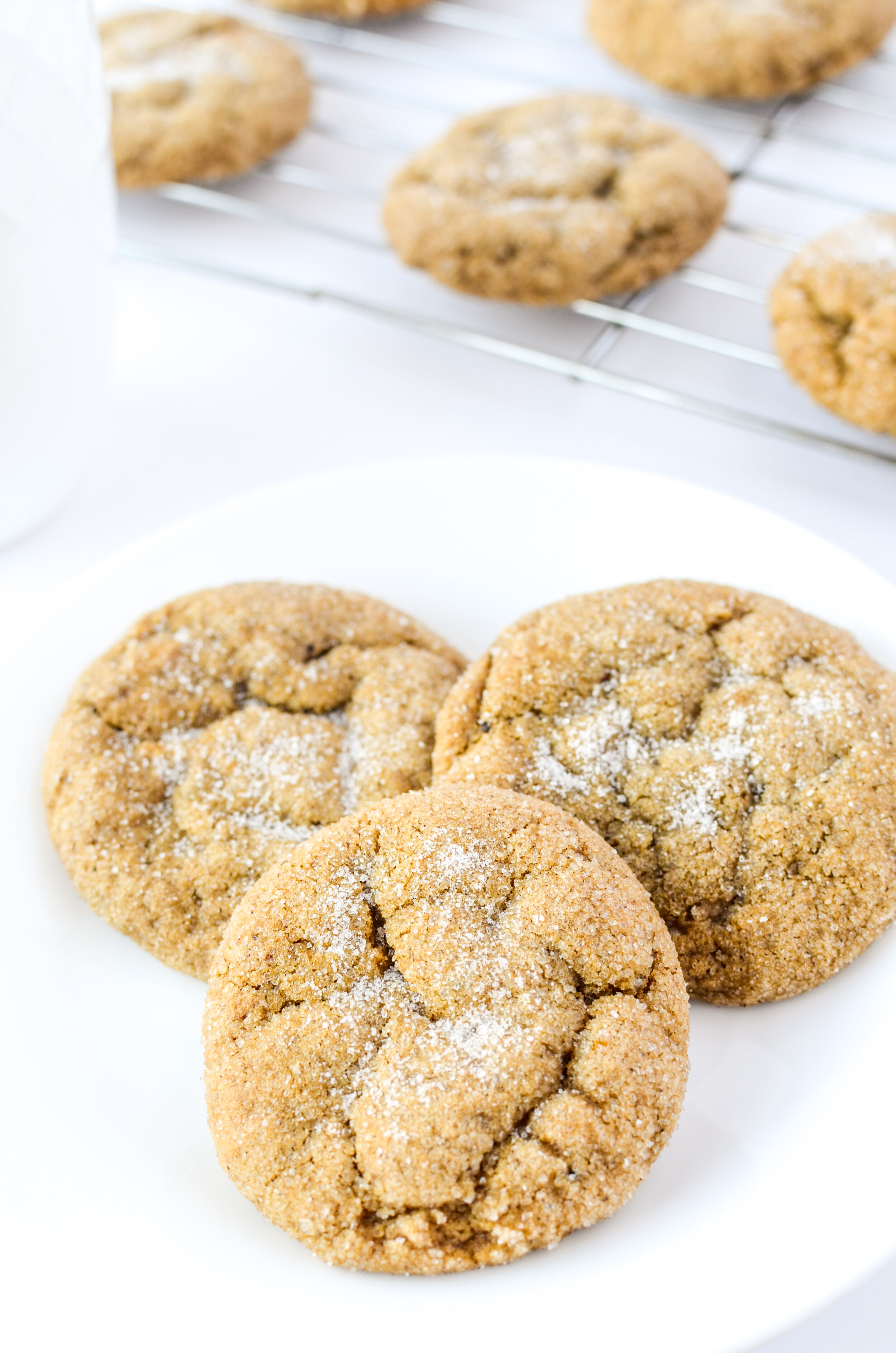 Soft Pumpkin Gingersnap Cookies