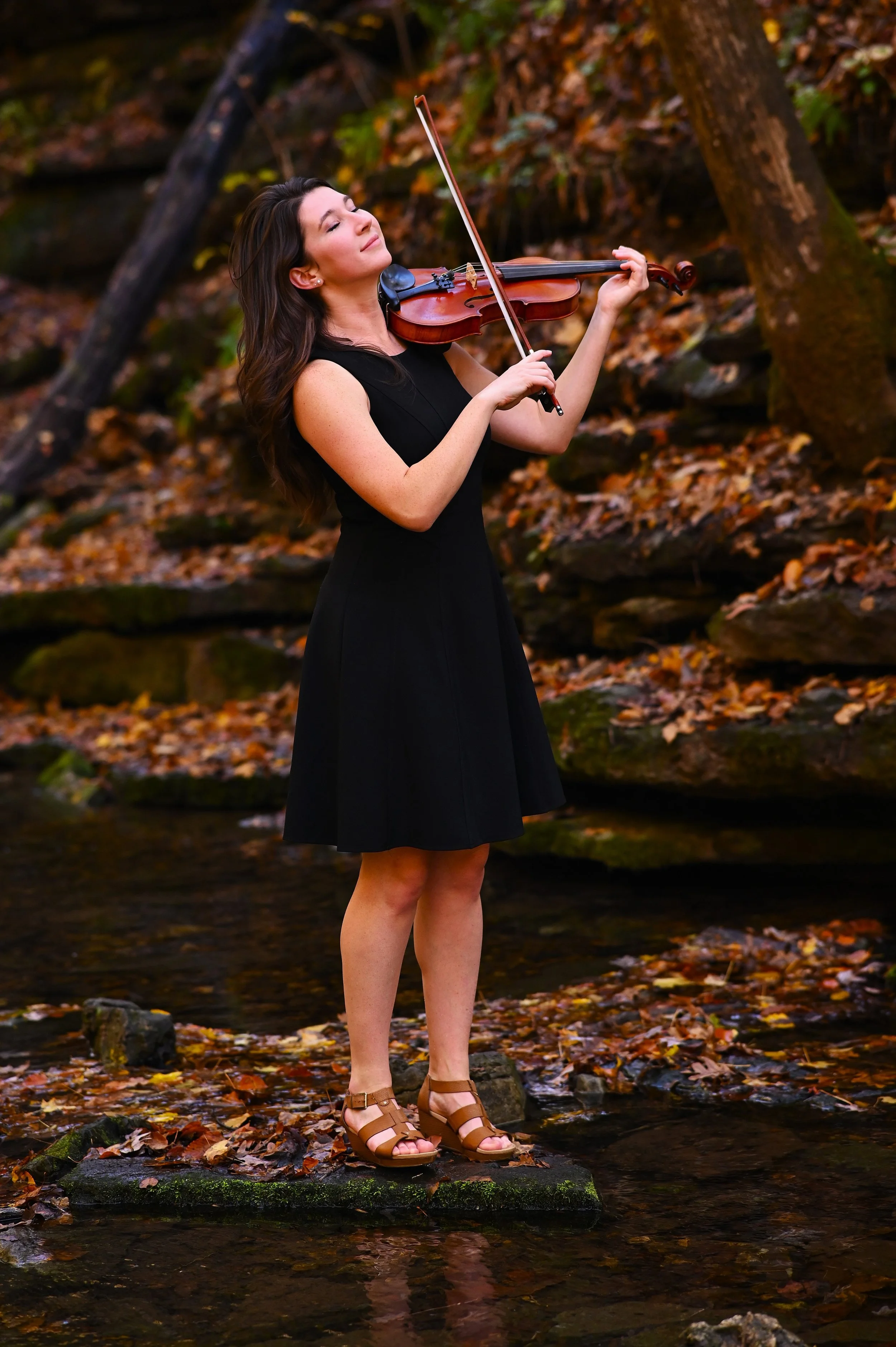 Violin Photoshoot at Machine Falls