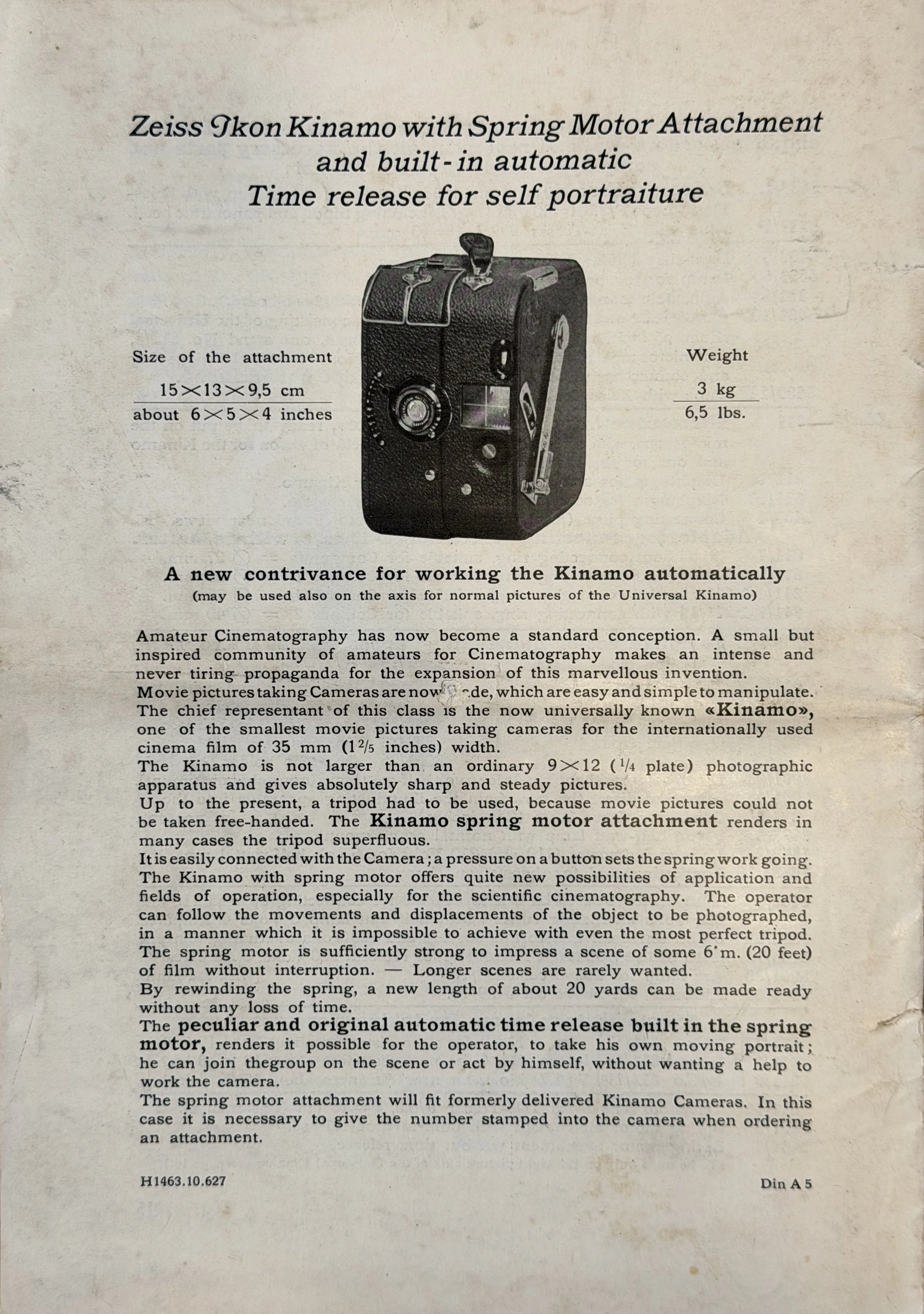 Kinamo Spring Motor option