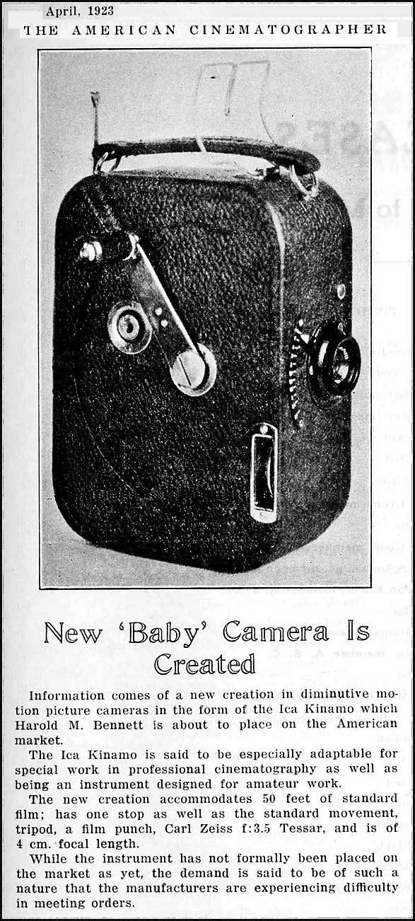 The American Cinematographer- April, 1923