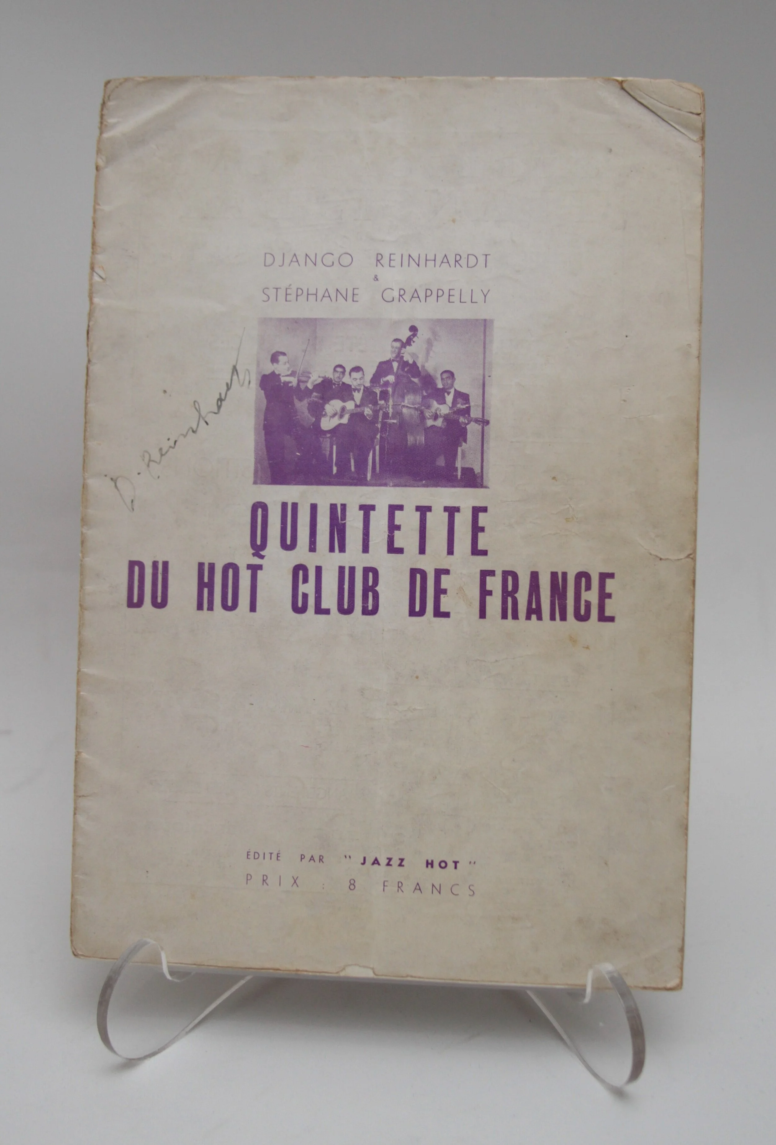 1937 "Jazz Hot" Signed by Django Reinhardt