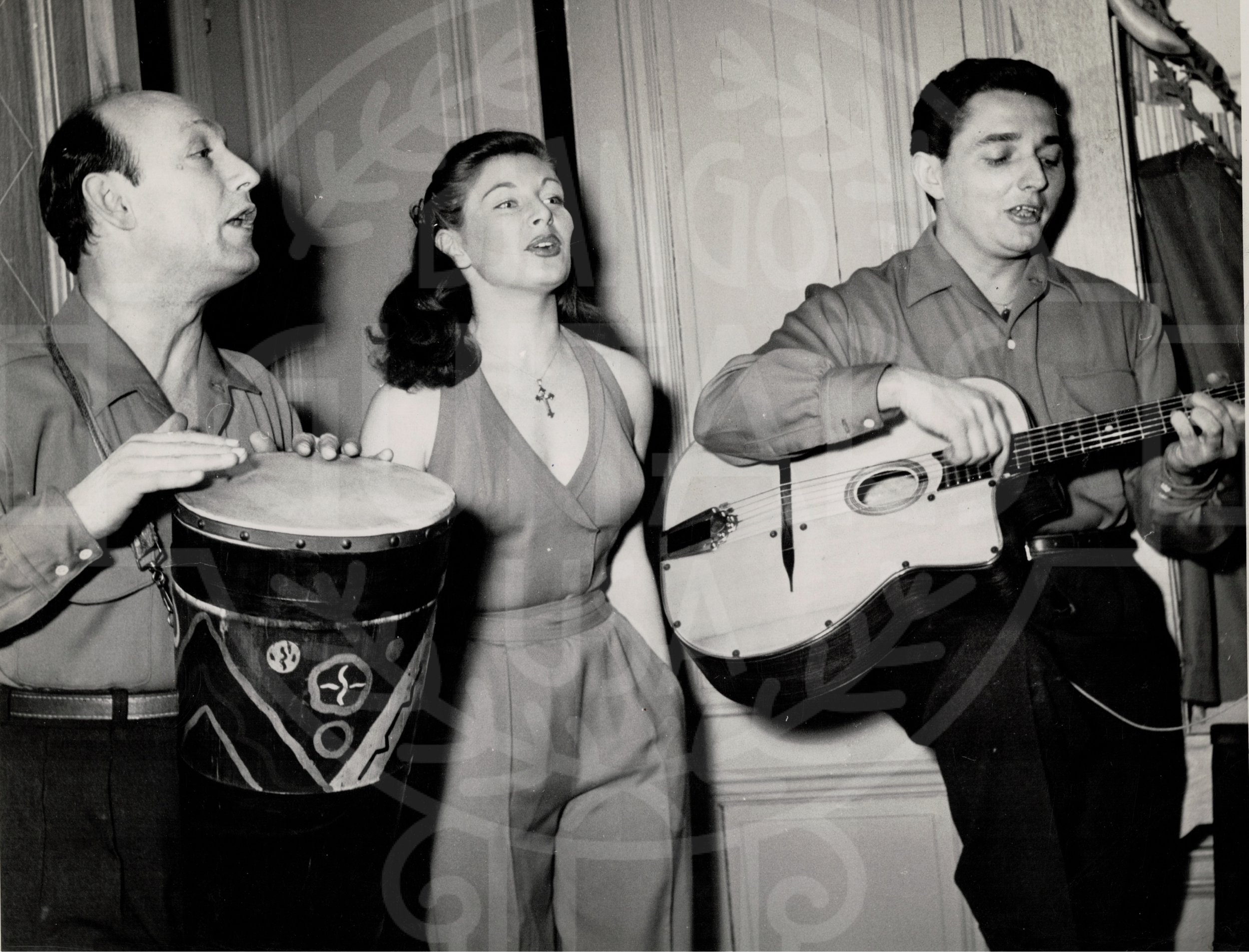 "Unknown trio of musicians"
