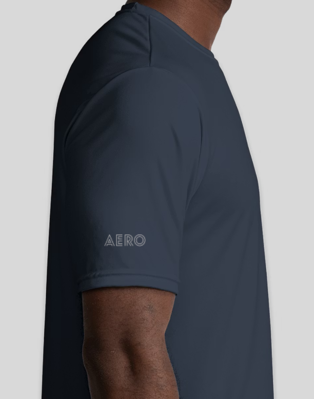 Human Aero Custom Mens Tee (Navy RSide).png