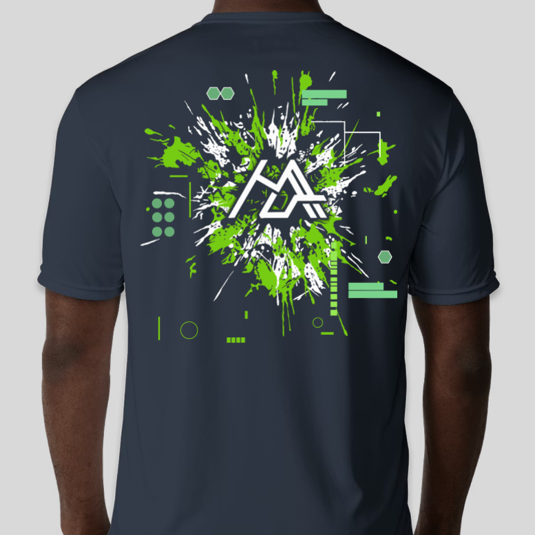 Human Aero Custom Mens Tee (Navy back).png