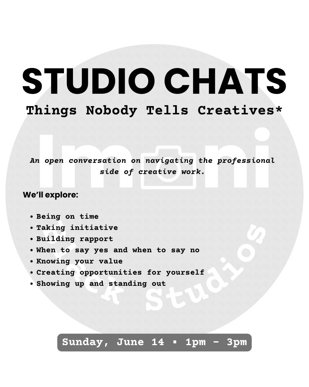 Creative work is about more than just talent.

Over the years, I&rsquo;ve learned that some of the most important lessons for creatives have nothing to do with making the work itself. 

Knowing how to navigate the business side of being creative is j
