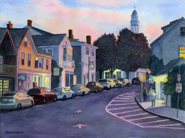 "Dock Square at Dusk"   $850