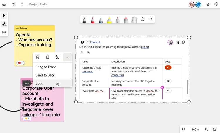 Microsoft Loop components in Word Online and Microsoft Whiteboard ...