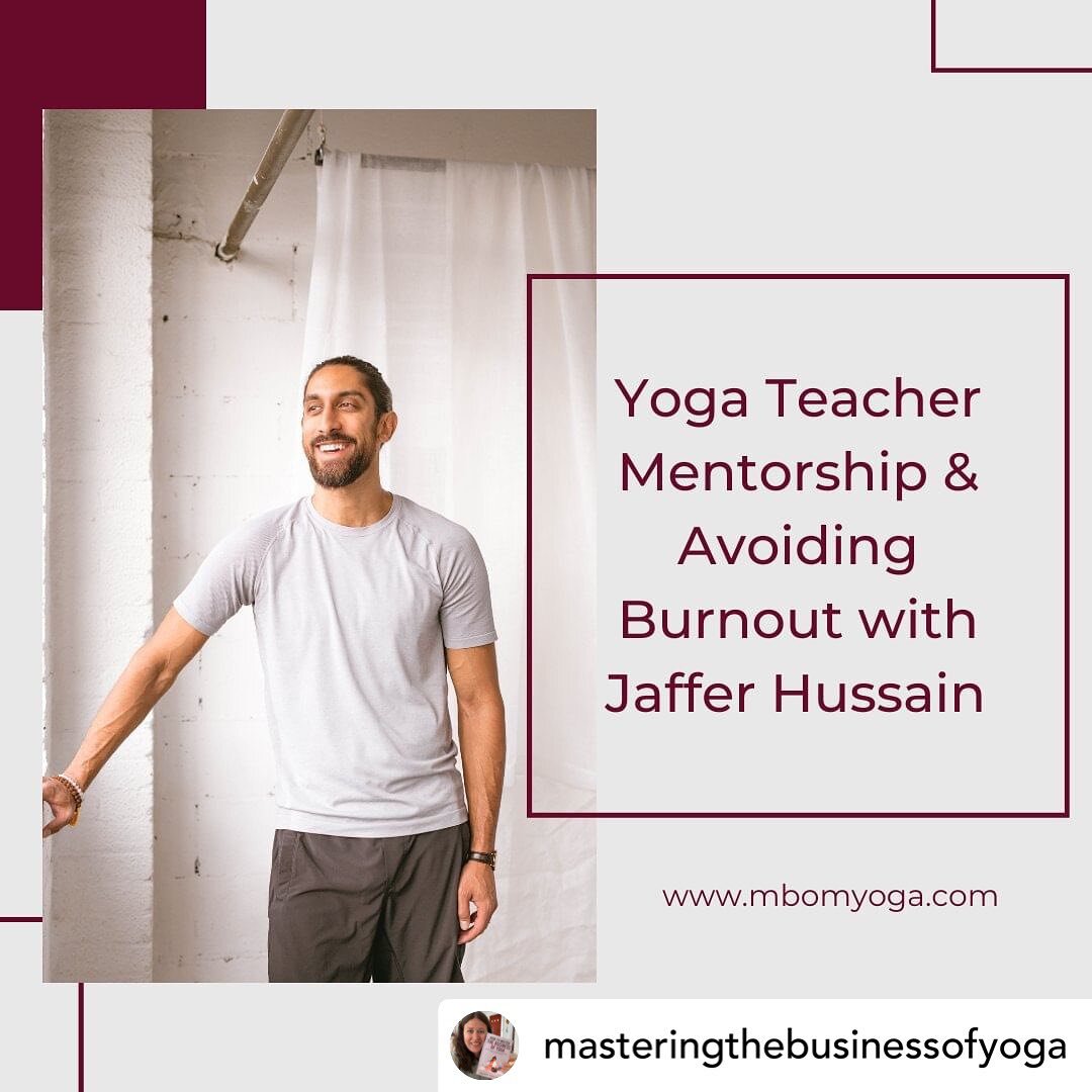 ✨ Community is Everything ✨ 

Posted @withregram &bull; @masteringthebusinessofyoga This week on the podcast, I am joined by Jaffer Hussain. Jaffer is a yoga teacher based in Toronto, Canada, who teaches in-person classes and has his own online membe