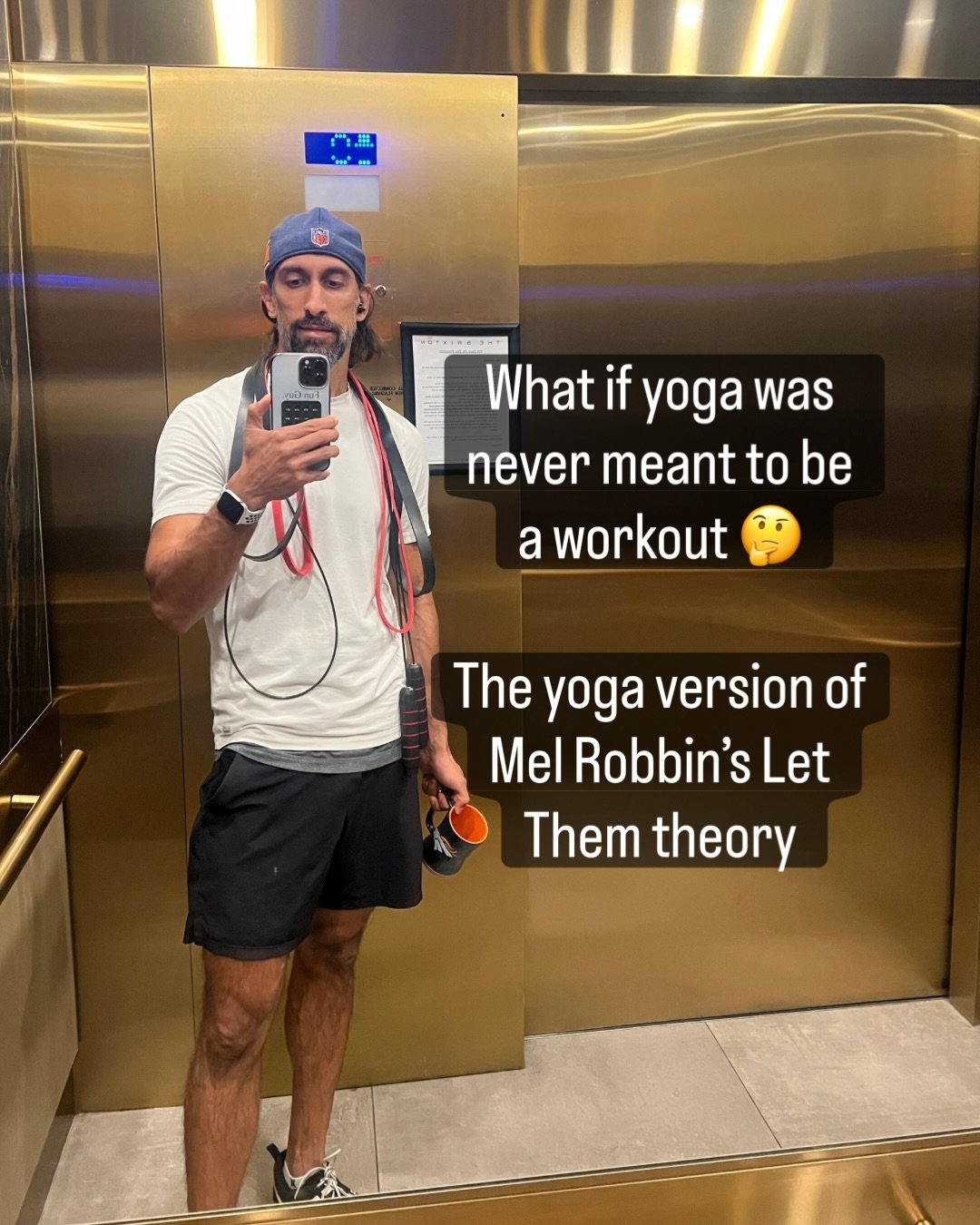 This is my take on Mel Robbins&rsquo; Let Them Theory:
Let yoga be yoga. Let workouts be workouts.

🙅🏽&zwj;♂️ Yoga isn&rsquo;t a workout &mdash; and that&rsquo;s the point.

Busy people try to make one practice do everything:
strength, cardio, flex