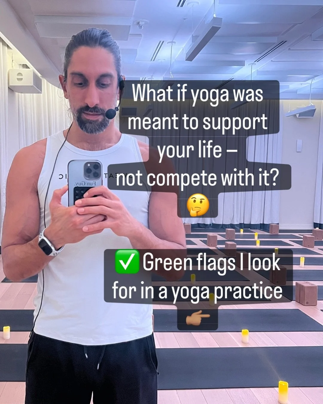 What if yoga was meant to support your life &mdash; not compete with it? 🤔

Most of us come to the mat already carrying full calendars, full minds, and full nervous systems 🫠
Yoga shouldn&rsquo;t be another place you have to push, perform, or keep 