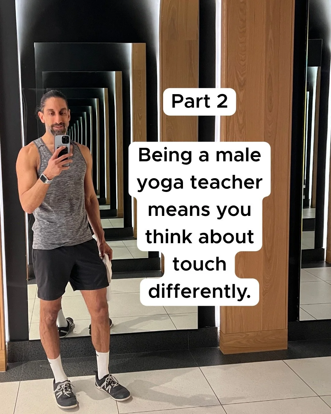 This is sparking some conversation 👀

And honestly, I think that&rsquo;s a good thing.

Touch in yoga is complicated. 
Especially as a male teacher. 

There absolutely needs to be care, consent, awareness, and professionalism. But I also think we&rs