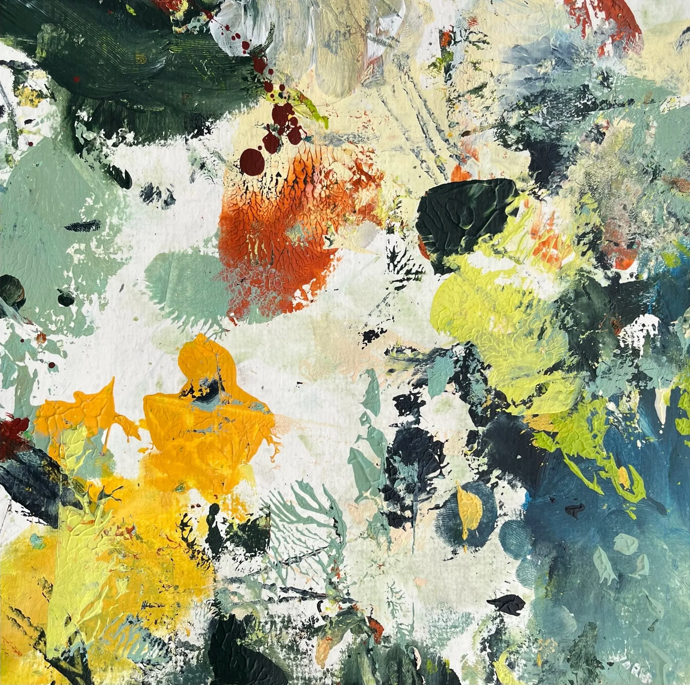 Looking up at the Sky and Feeling What It Is to Perfectly Fit (Adrenaline and Endorphin Rush) 9x9 inches