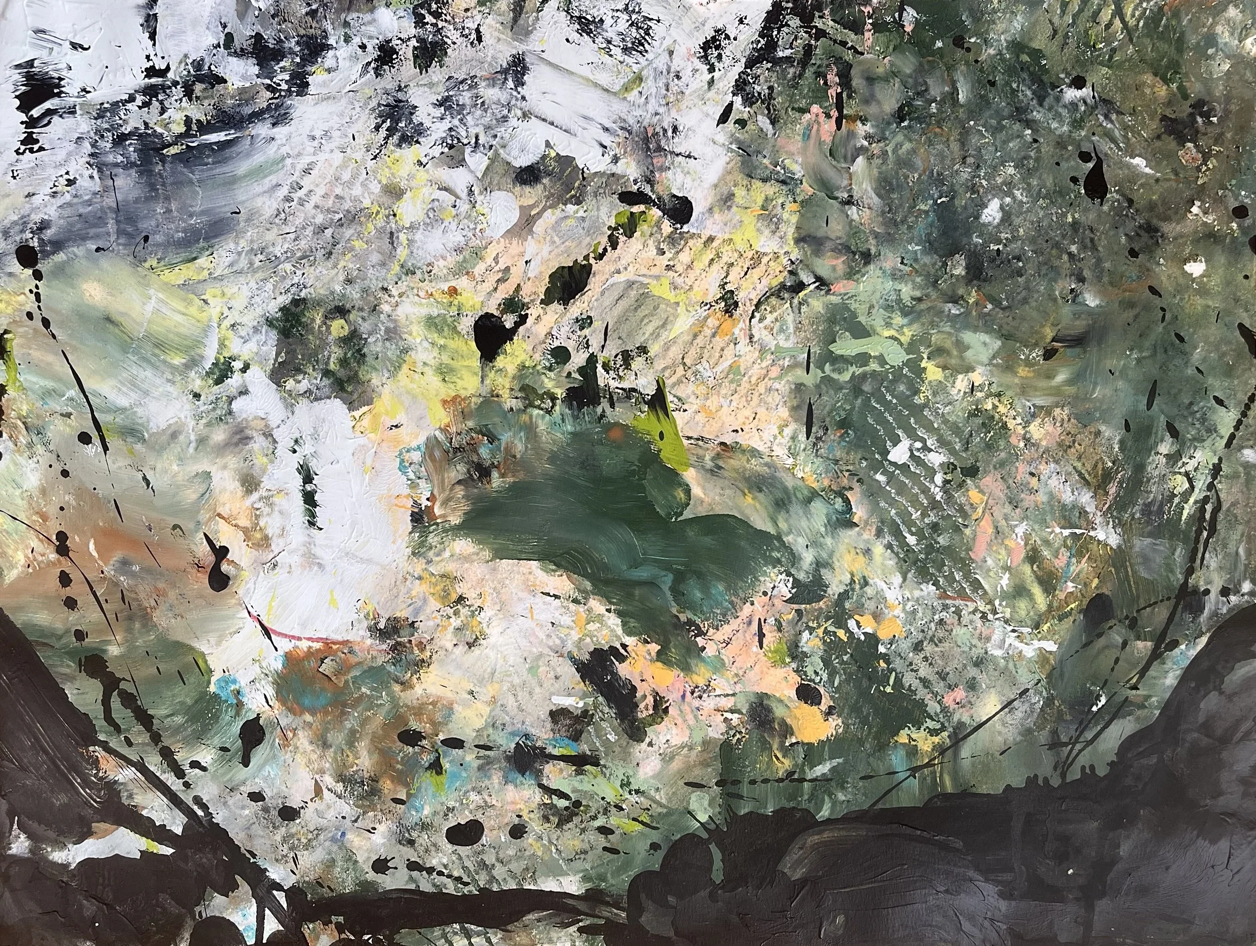 Unspeakable, unbridgeable, unrecoverable (Sometimes I Wish the Driver Had Killed Me) 18x24 inches