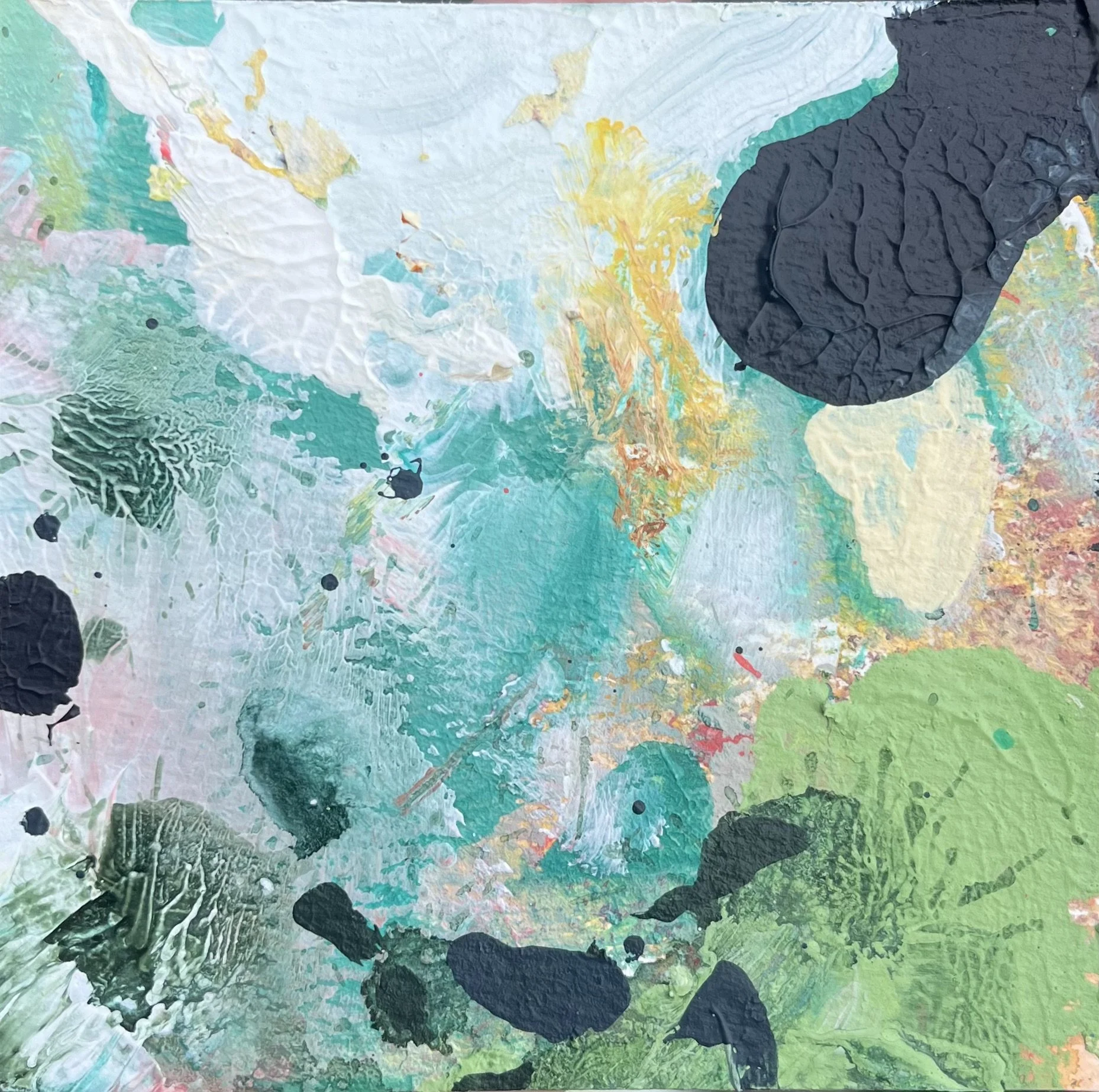 Mary Oliver's Geese and You 4x4 inches