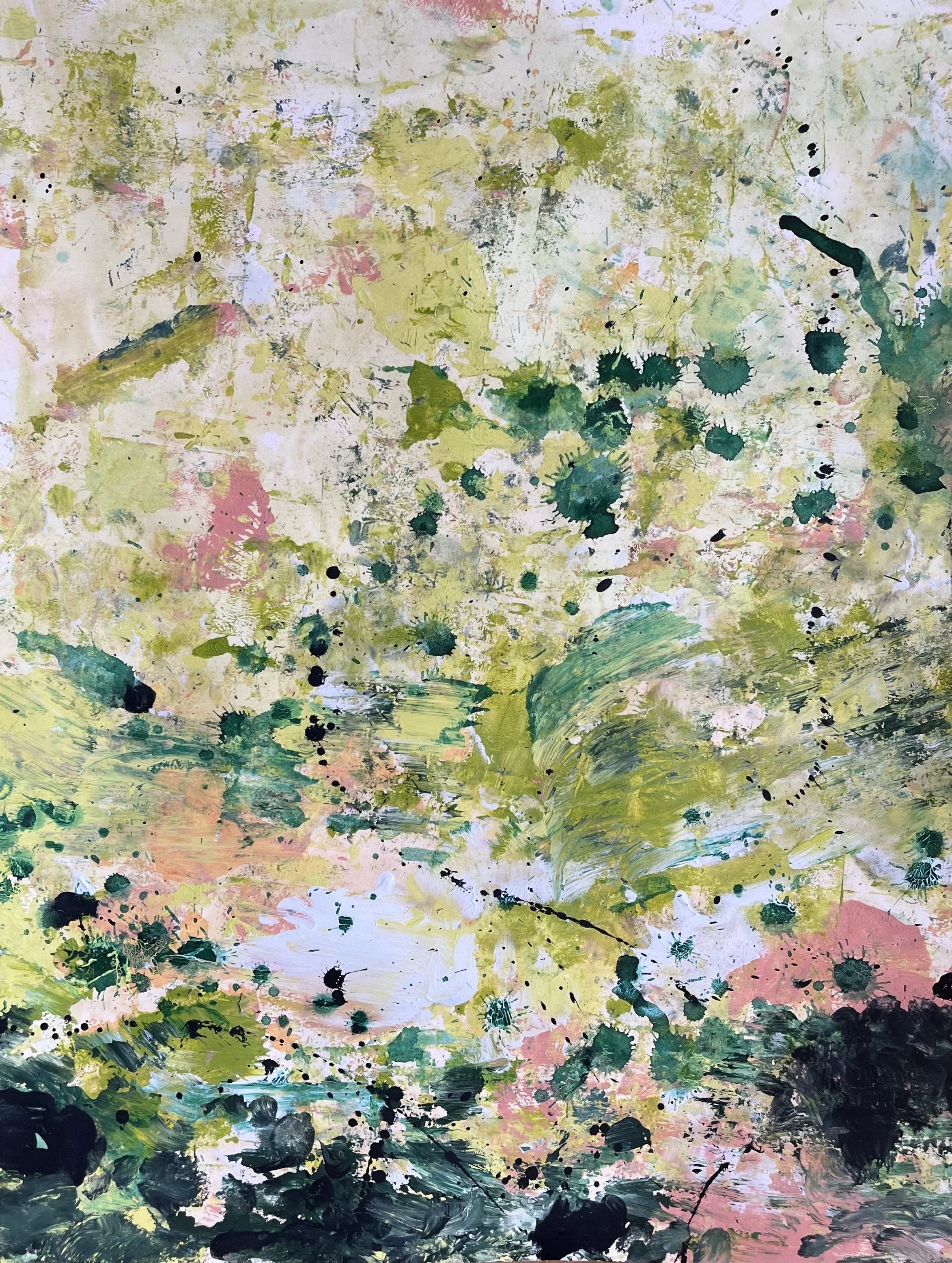 Pollinating Frenzy 24x18 inches