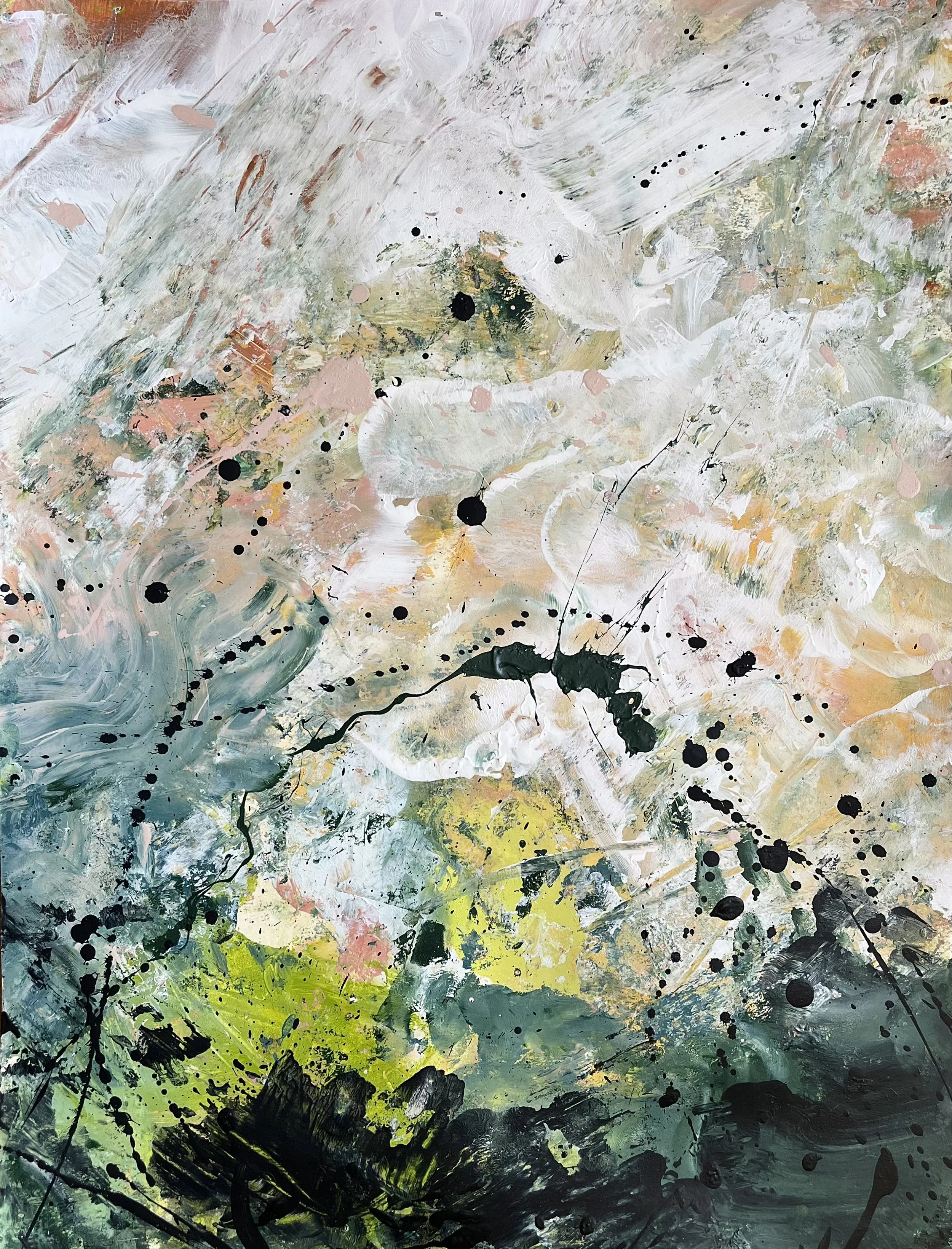 In the Middle of It All, Love Arrives 24x18 inches