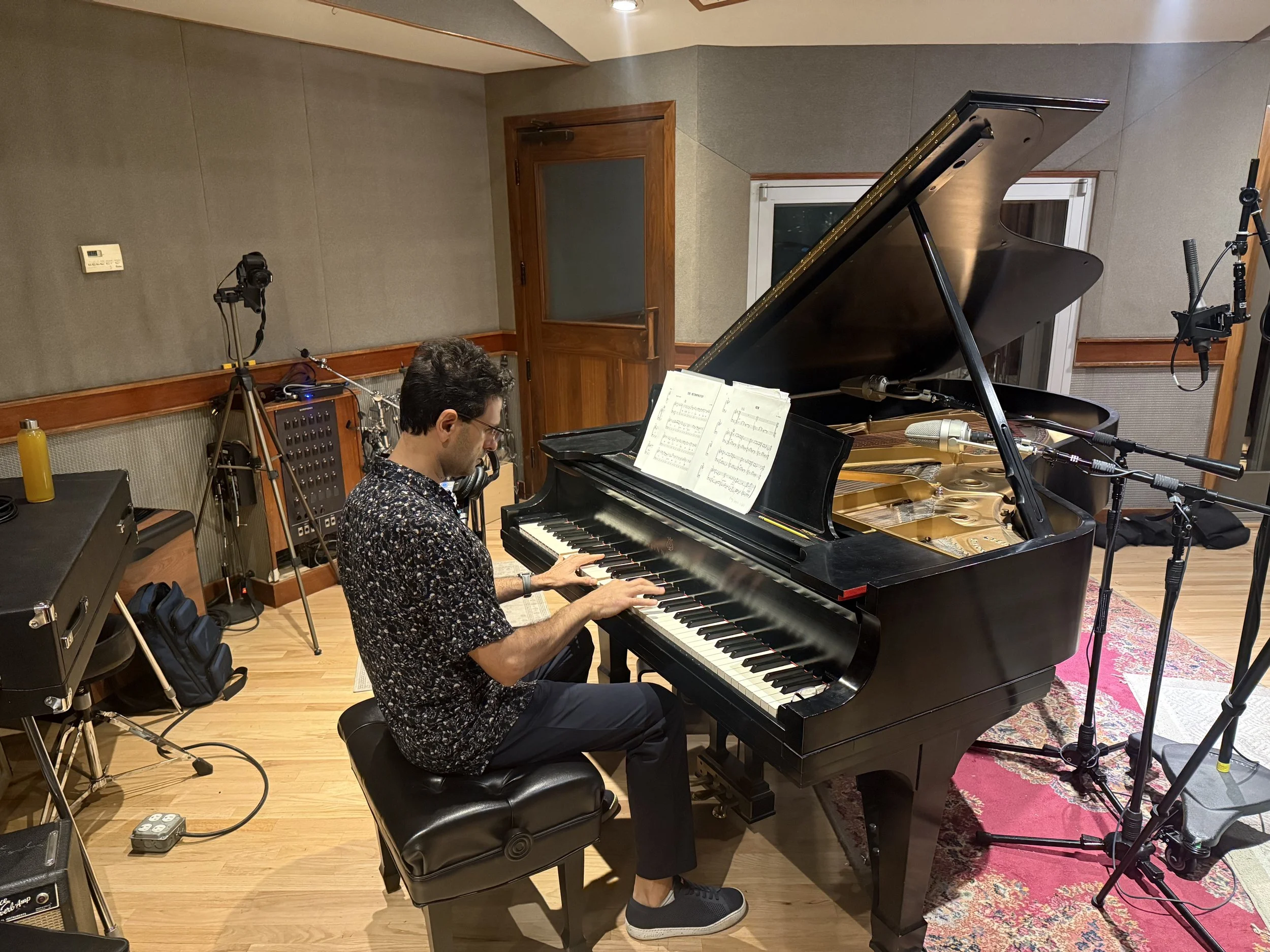 Recording session for Nick Vayenas' new album at East Side Sound, New York, 2026