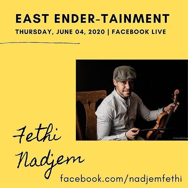 Posted @withregram &bull; @bradfordgrams Coming up tomorrow night at 7pm - the finale of #EastEndertainment! We&rsquo;ll be joined by @juliantaylormusic, @fethi_nadjem, @jimclaytonjazz, and @chairmanhiemstra. Stop by to learn more about some local ar